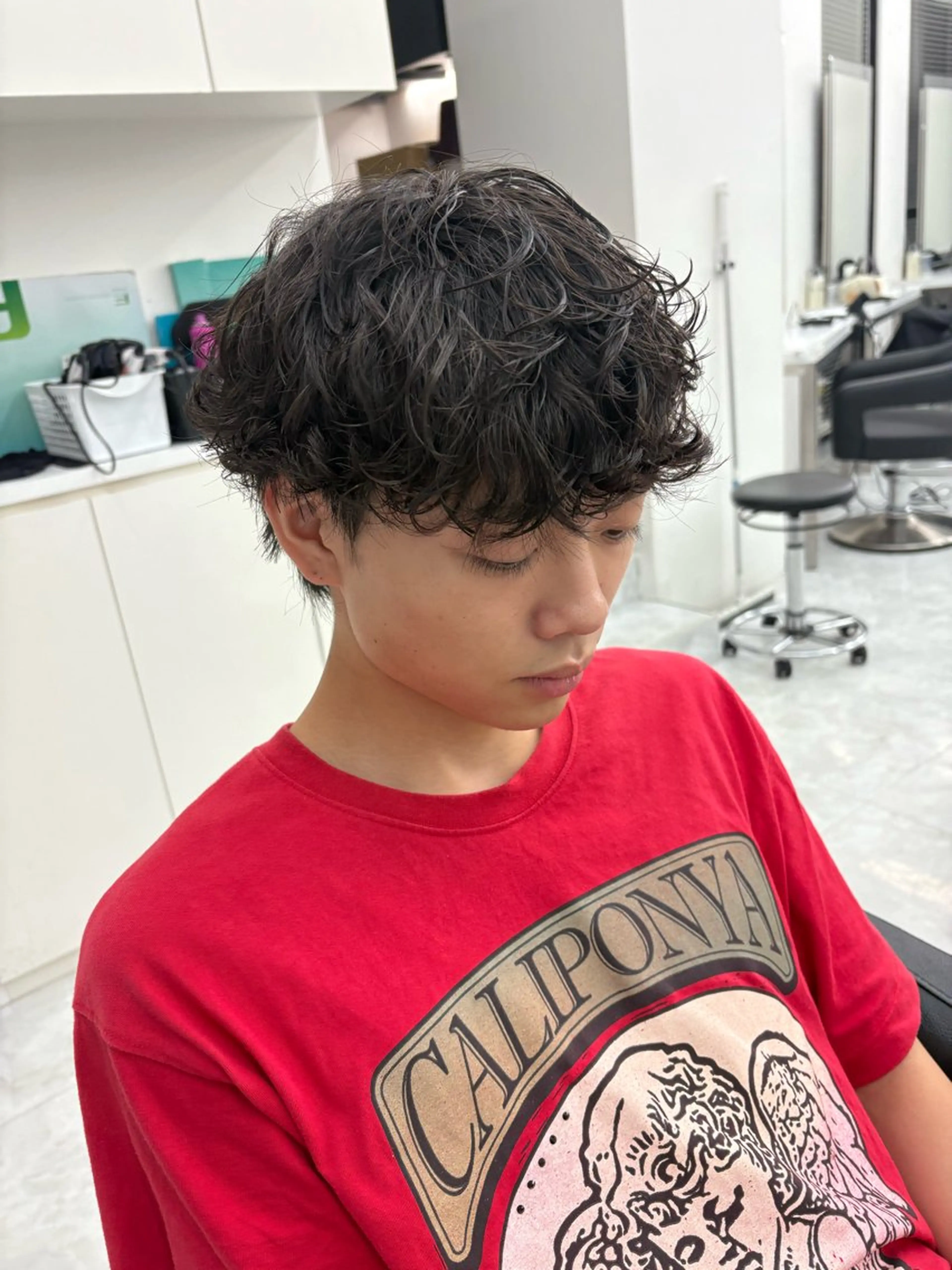 パーマ ハイトーン/透明感 艶カラー/SAKI‎のヘアスタイル