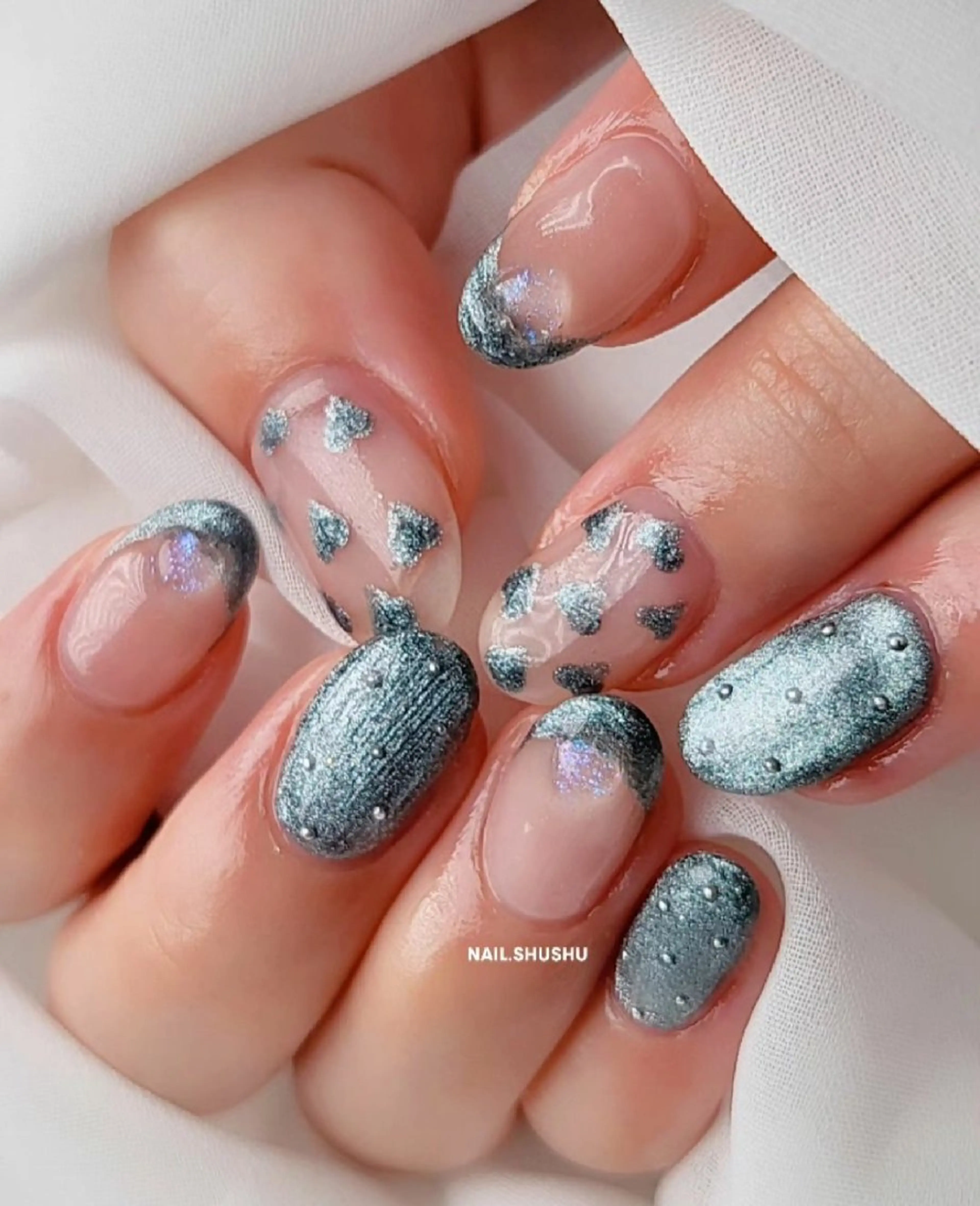 ネイル 持ち込み ニュアンスネイル ワンカラーネイル シンプルネイル 夏ネイル 3dパーツ/流行り 👧shushu❤️のネイルデザイン