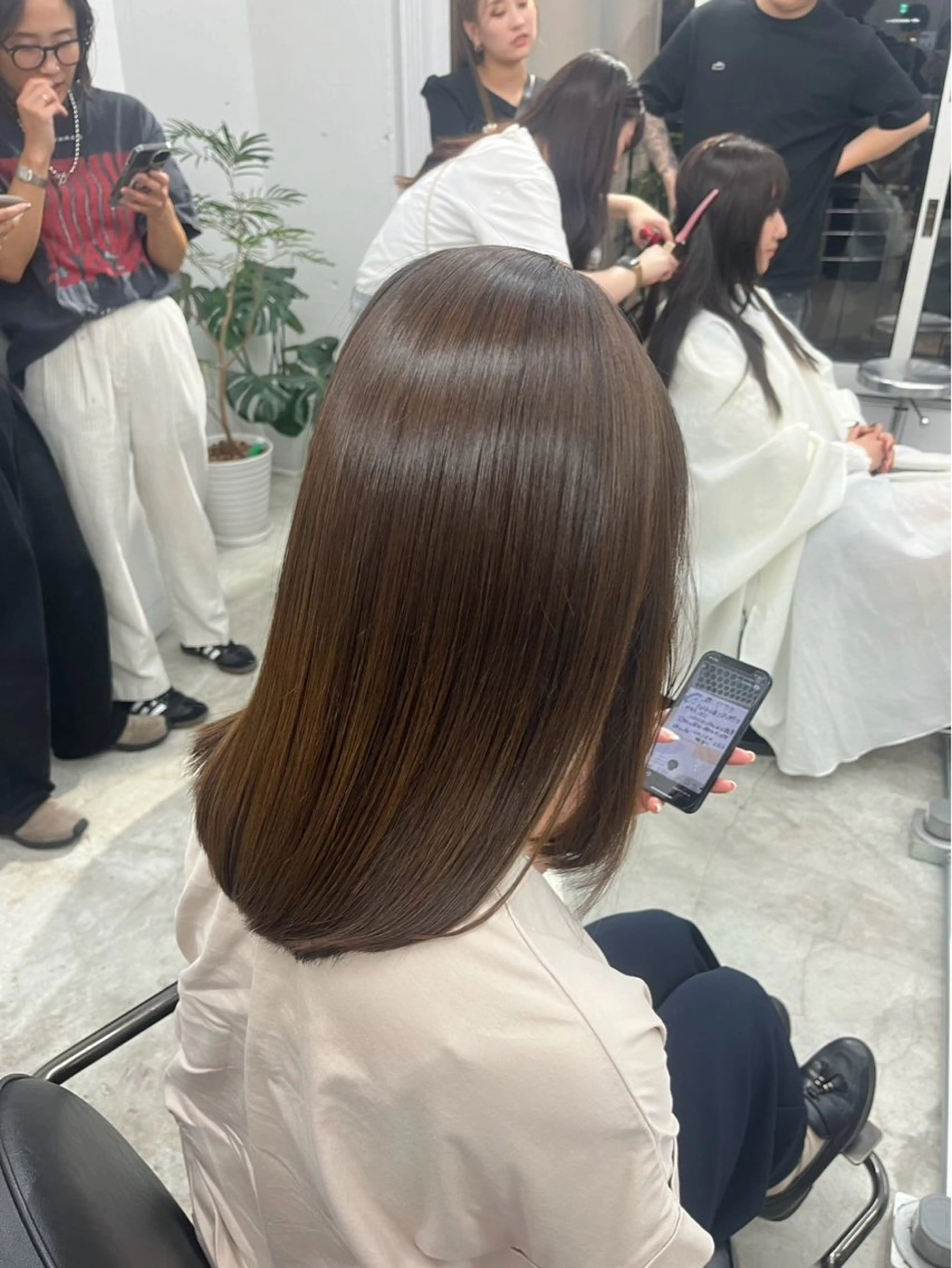 ミディアム luna.  ໋☪︎ カラーモデル募集中のヘアスタイル