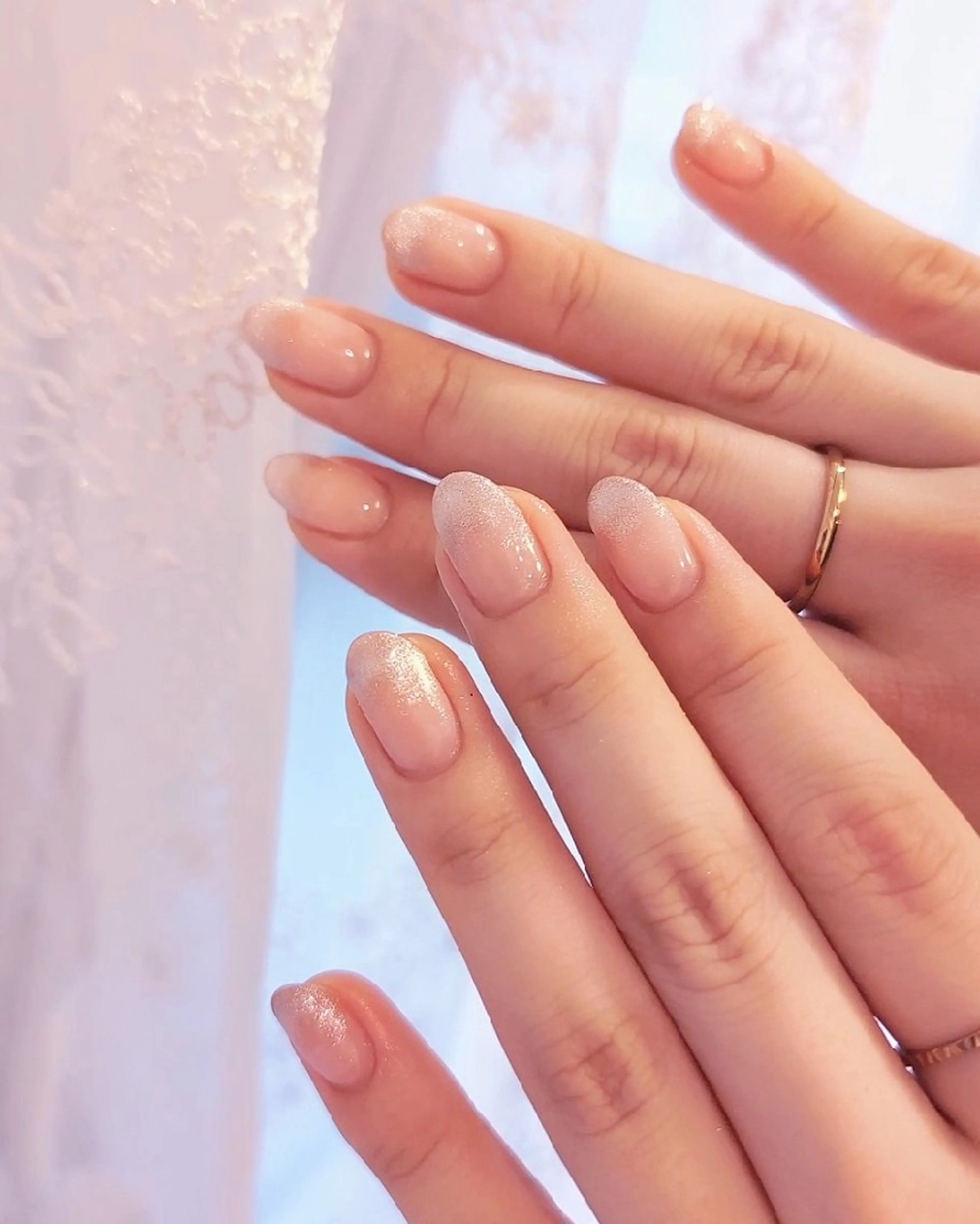 ネイル 長さ出し ジェルネイル 韓国ネイル マグネットネイル ニュアンスネイル ハンドネイル I LOVE ME NAIL.｡.:*♡のネイルデザイン