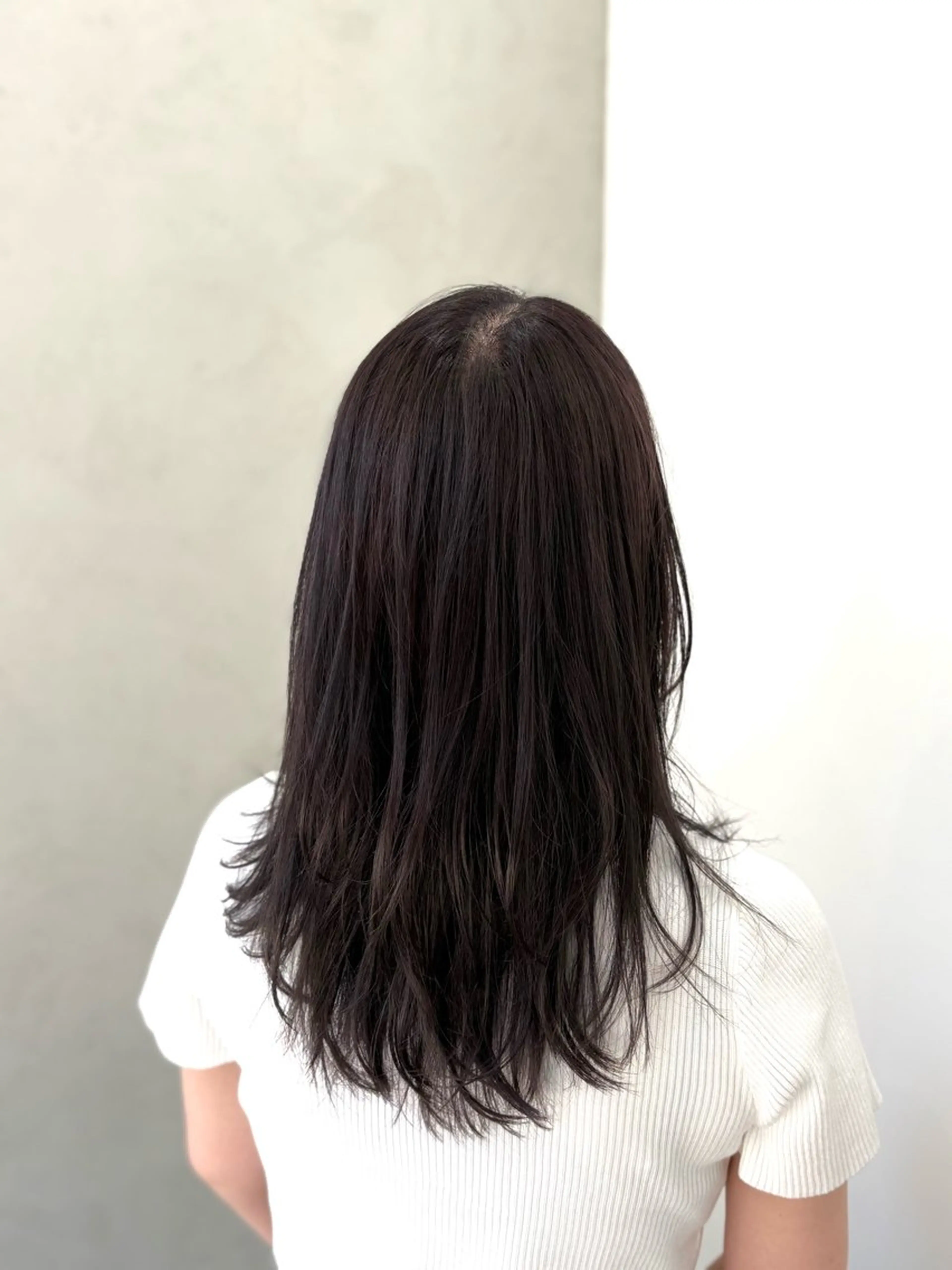セミロング カラー カット ヘアカラー ブリーチなし透明感 カラー✨横山 佳希のヘアスタイル