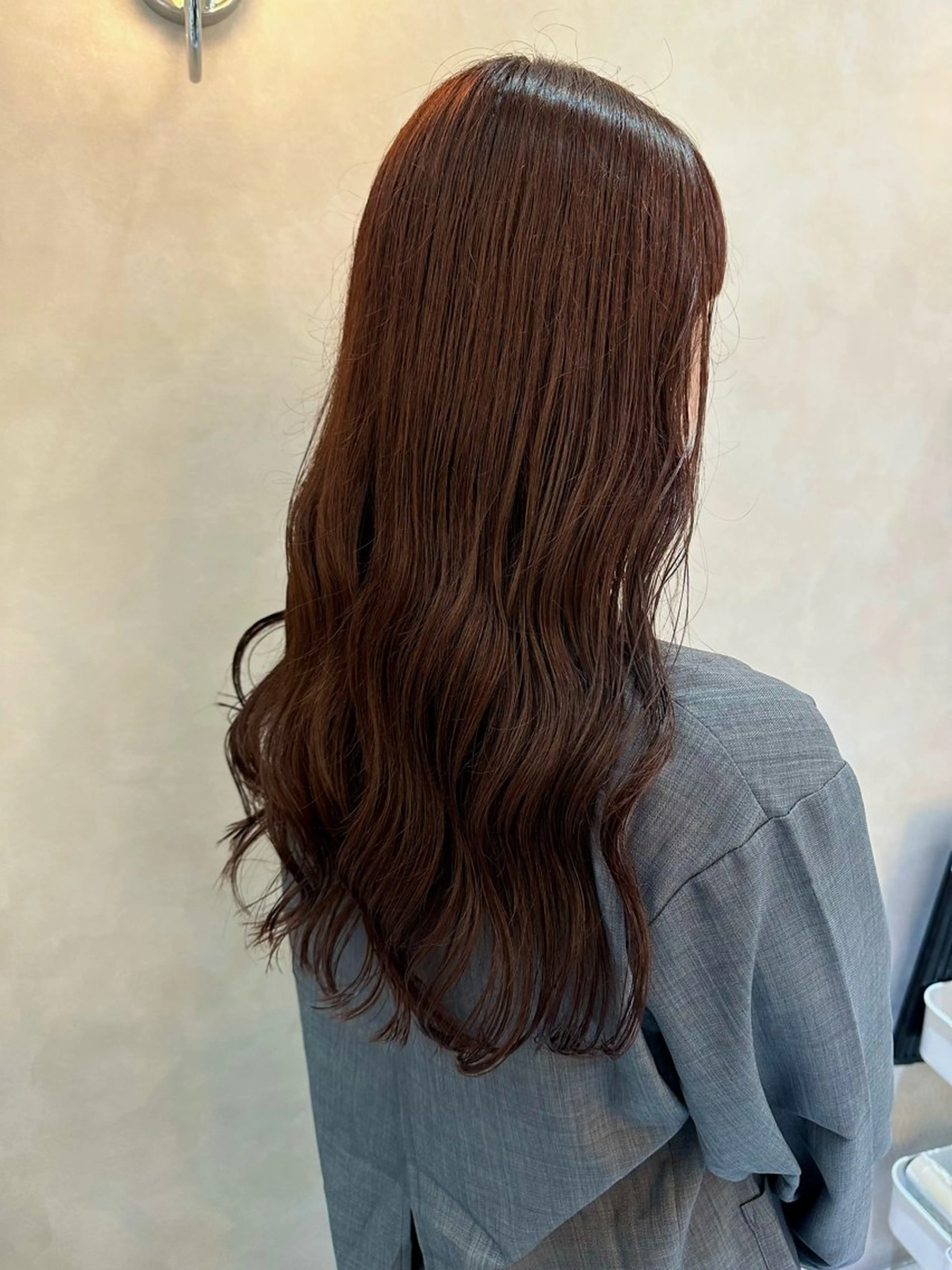 ロング カラー ブラウンカラー レッドカラー レッドブラウン ロング カット ヘアカラー レイヤー/ボブ/ 顔周り/yukinaのヘアスタイル