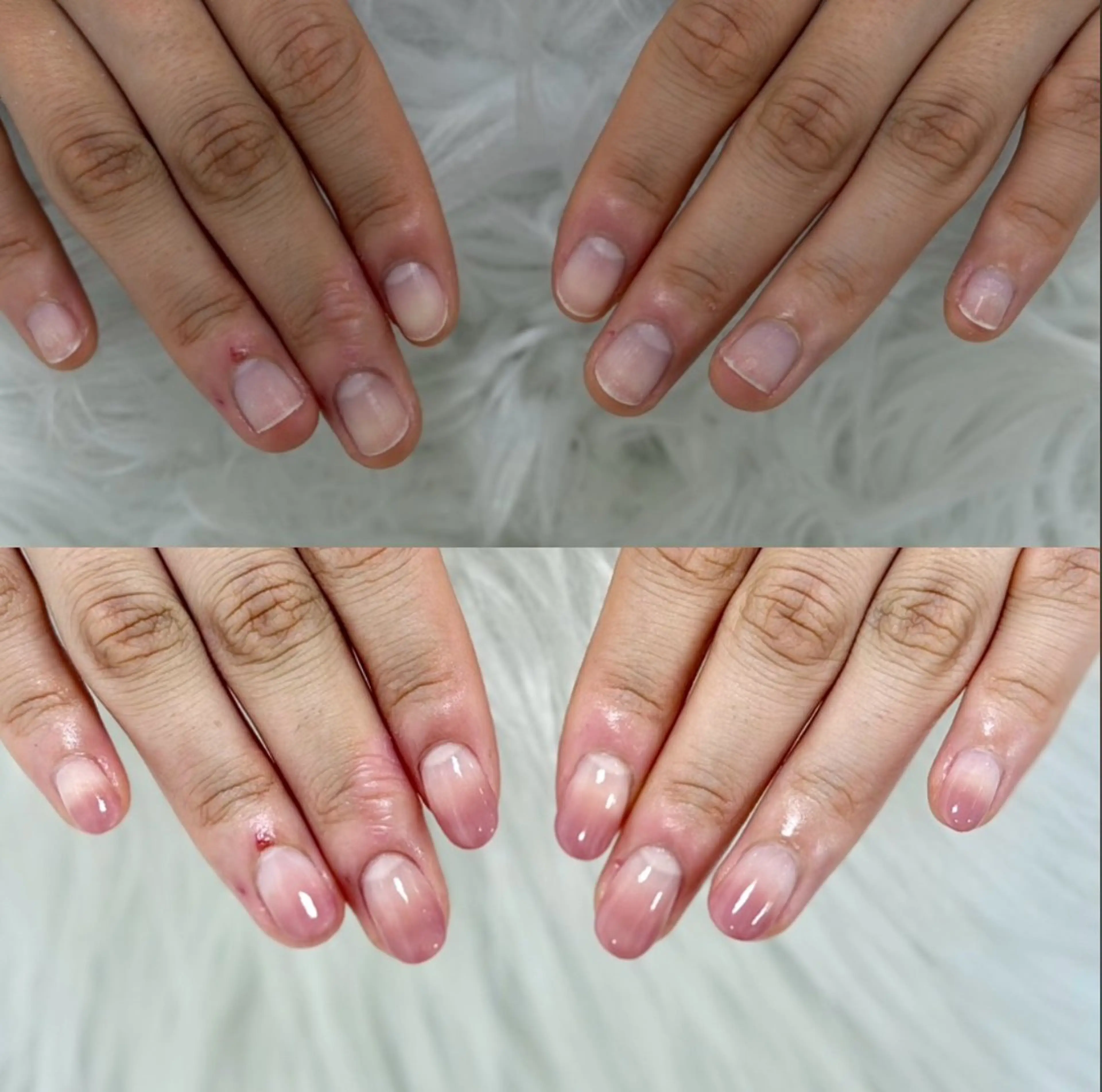ネイル 長さ出し グラデーション ハンドネイル PROVE 彩華のネイルデザイン