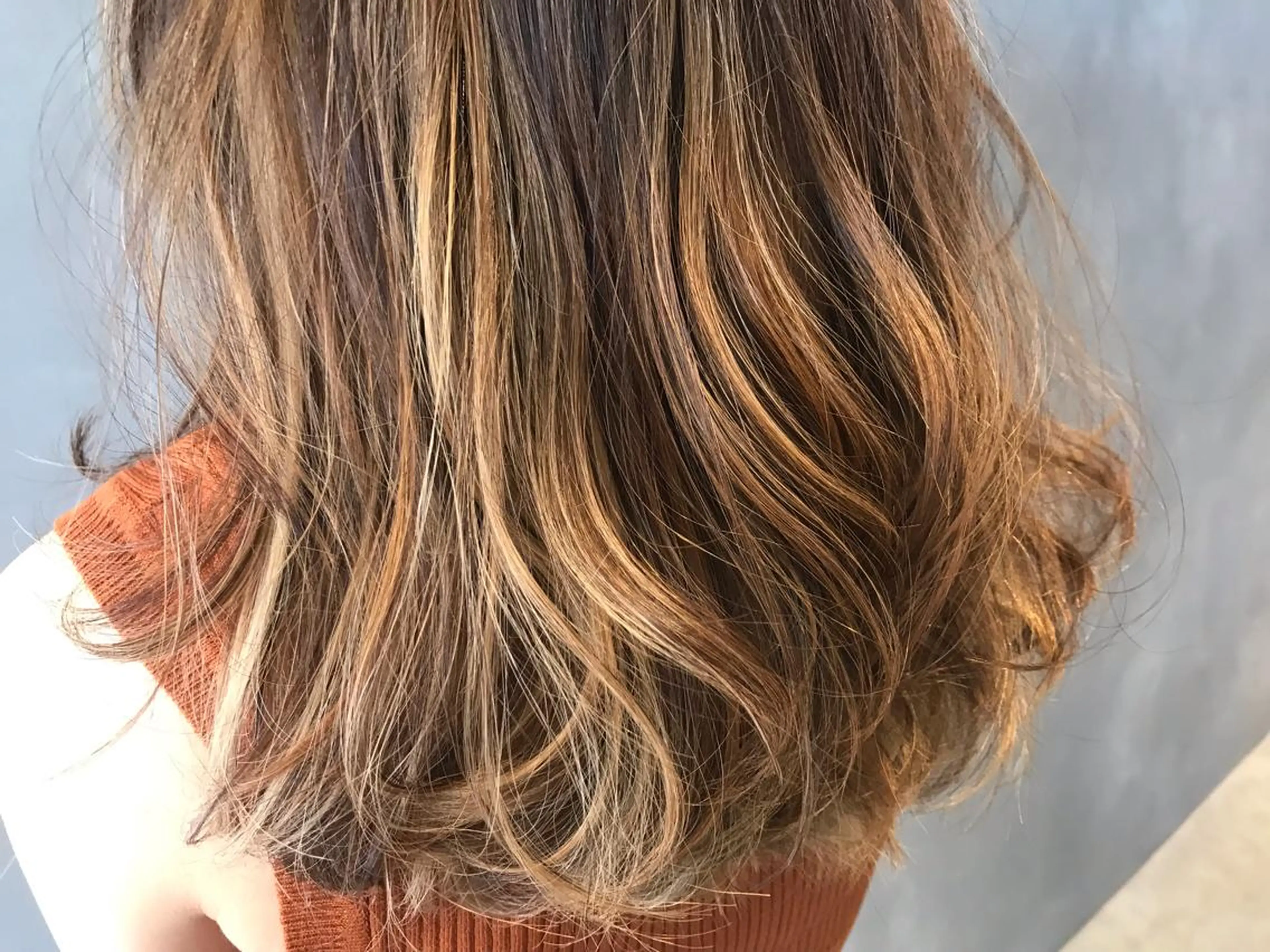 カラー バレイヤージュ ヘアカラー 湯浅  隆のヘアスタイル