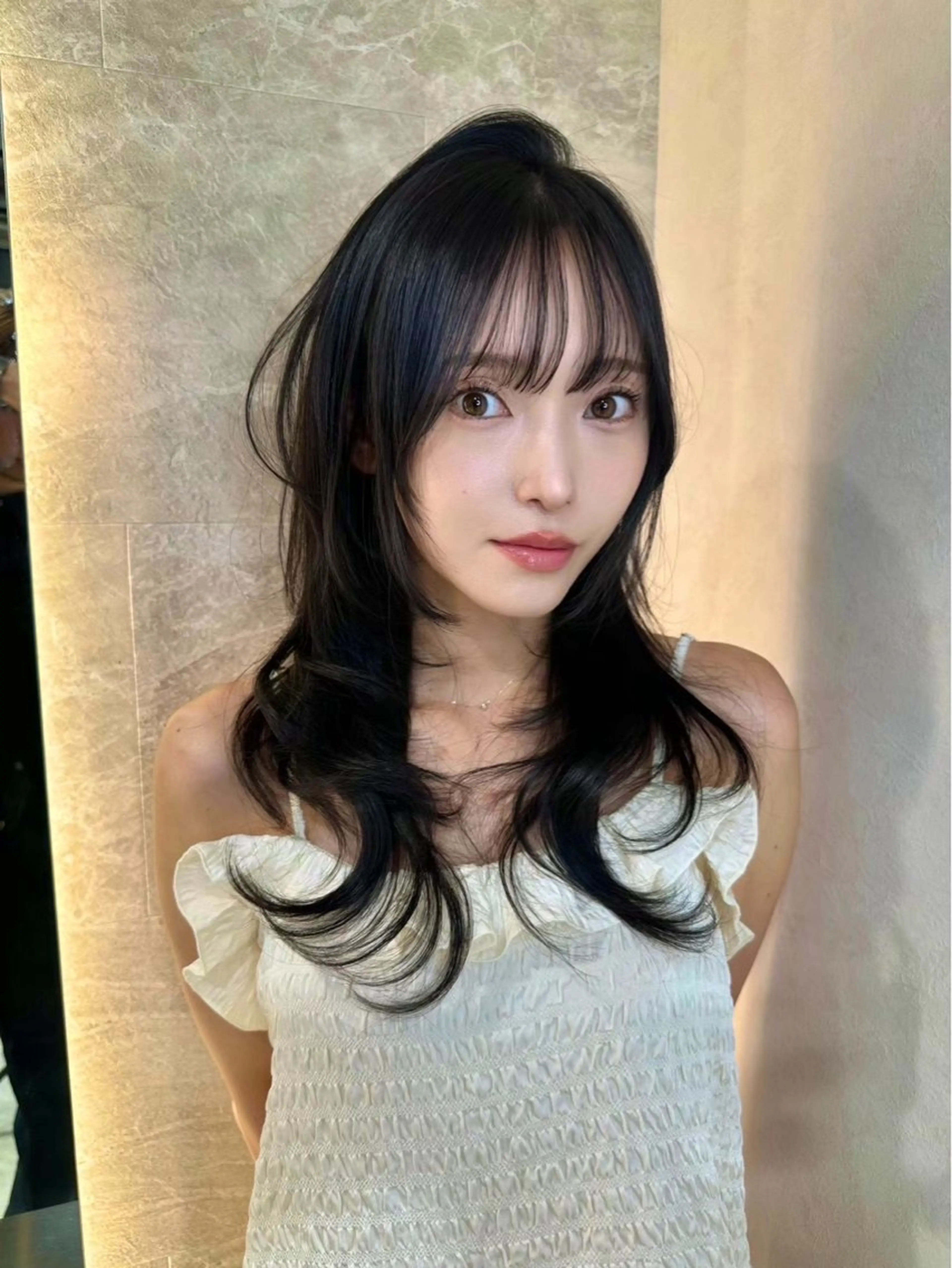 ロング カラー 渡部 倖賀のヘアスタイル