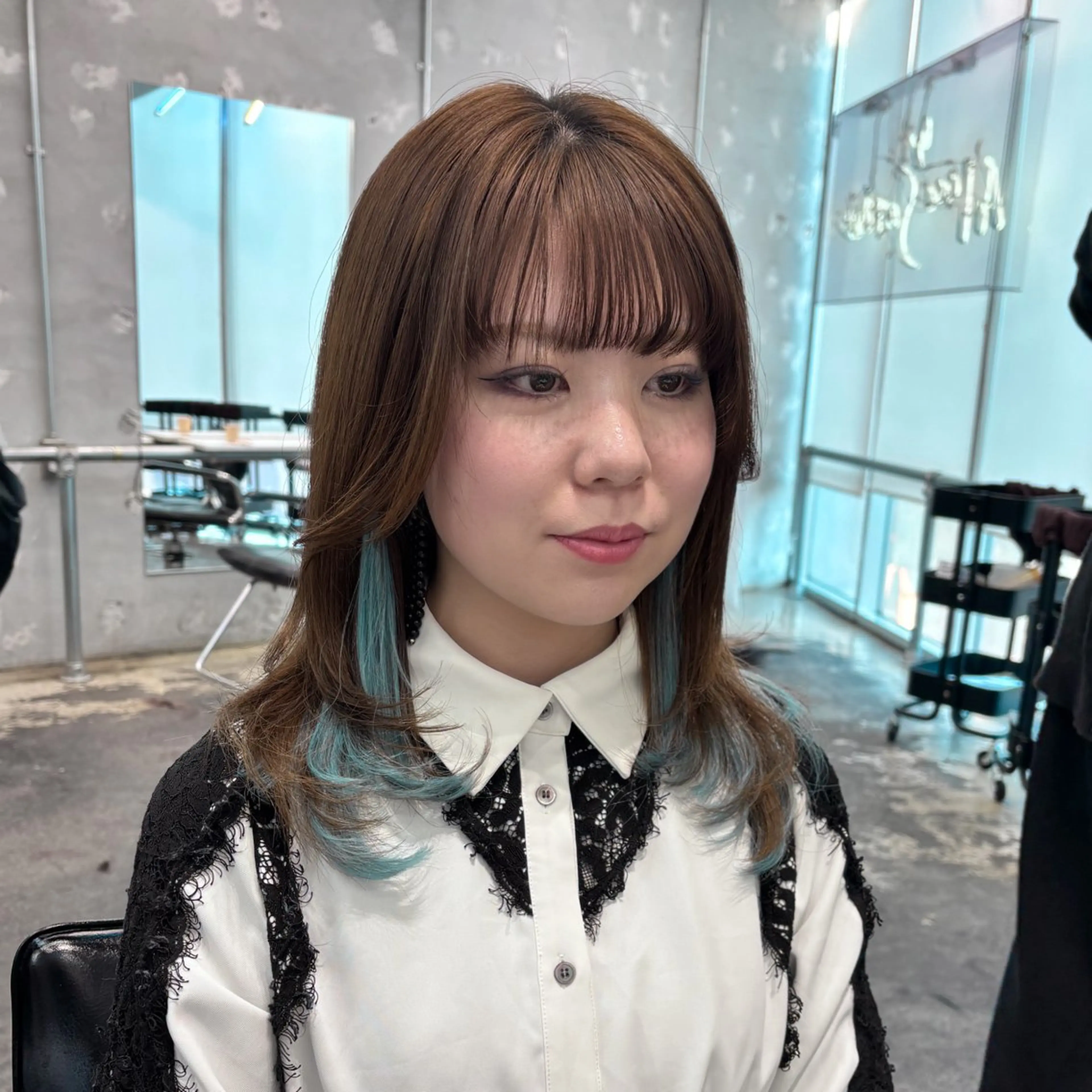 ロング カラー ヘアアレンジ エクステ エクステ ヘアセット 🎀モテ暖色× エクステ🎀あかりのヘアスタイル