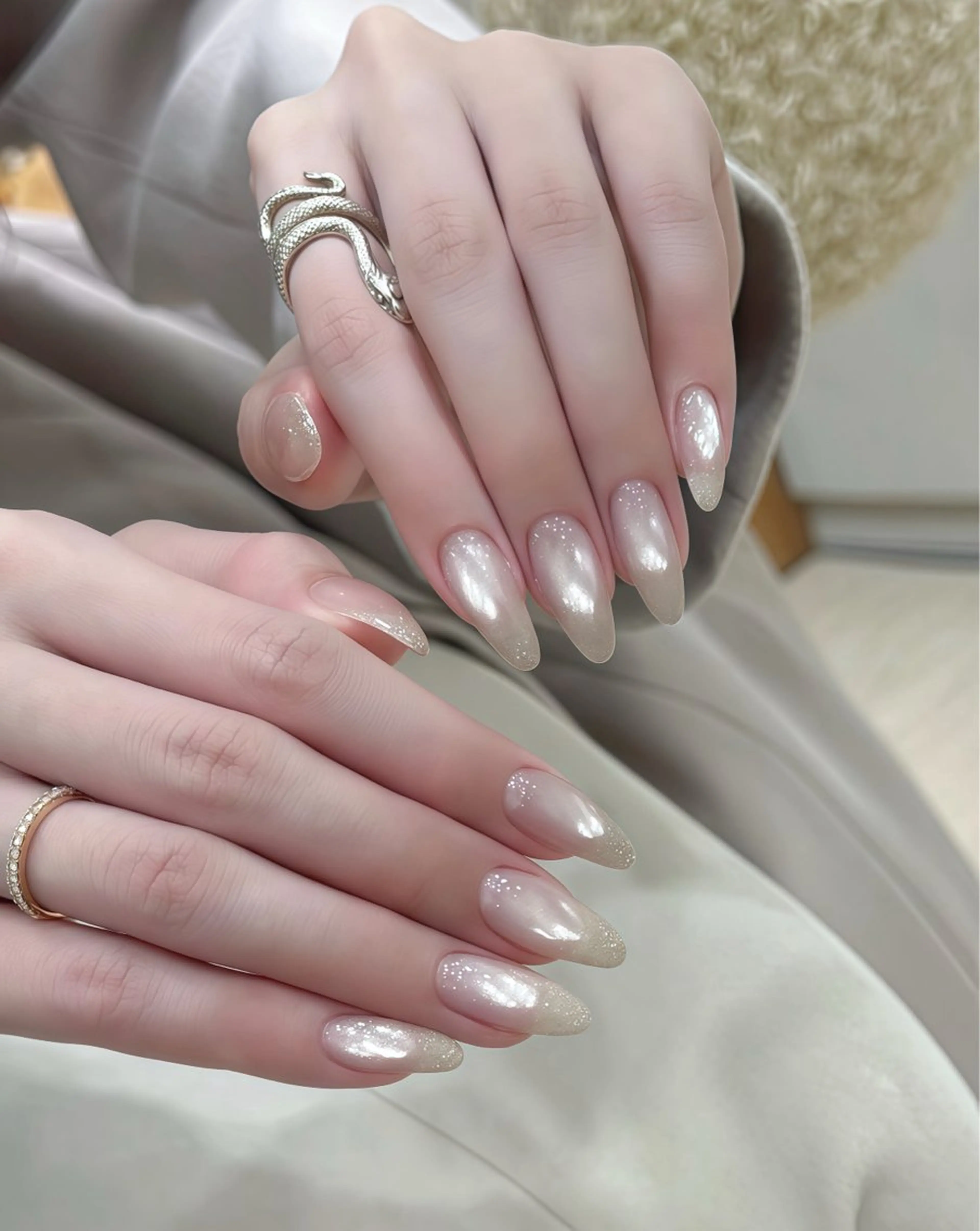 ネイル オーロラネイル チークネイル フットネイル フレンチネイル ジェルネイル ハンドネイル ハンドケア NEW NAIL💞 yukiのネイルデザイン