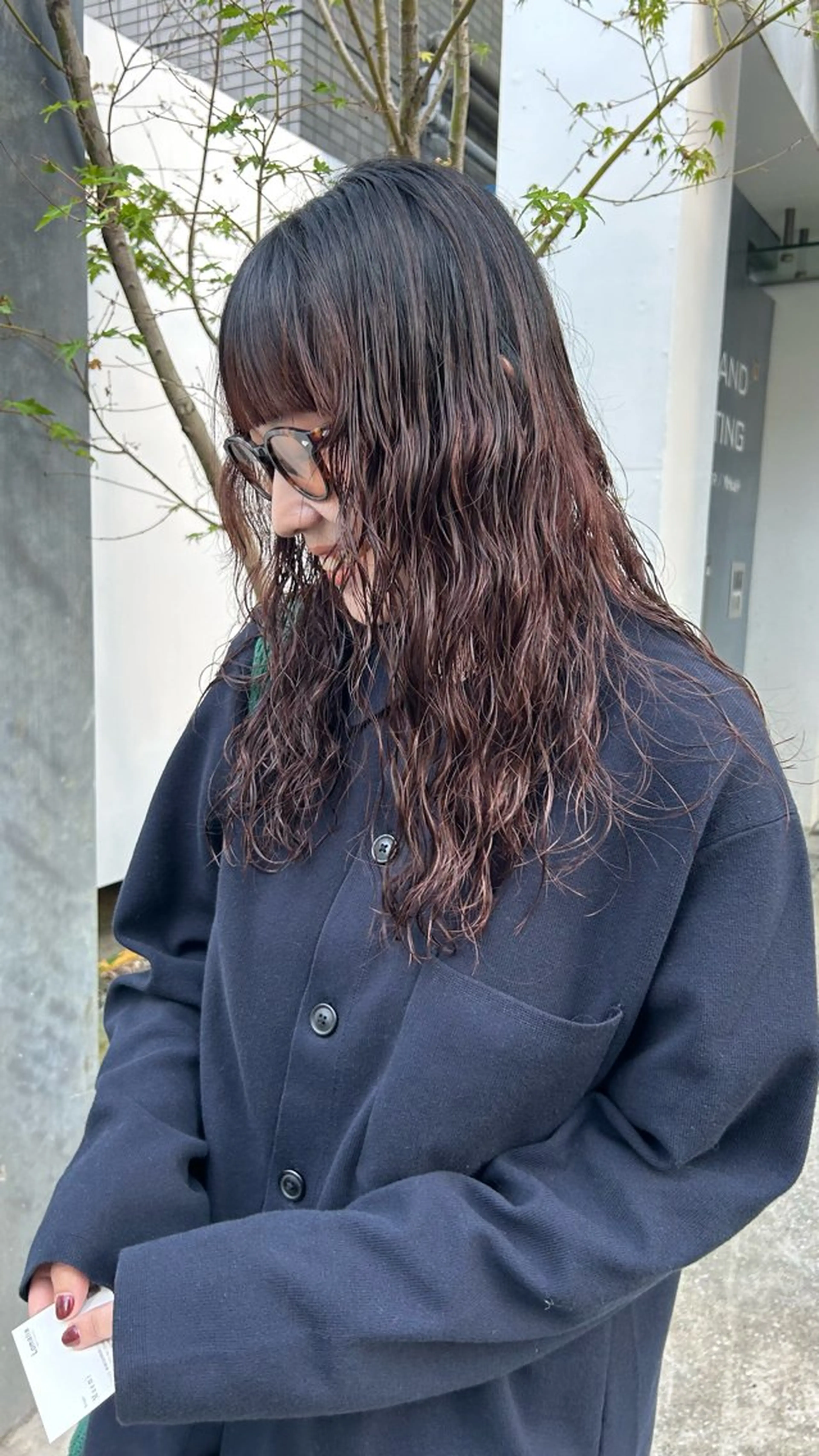 セミロング パーマ カット パーマ じゅわっと暖色カラー 🍊Moemiのヘアスタイル