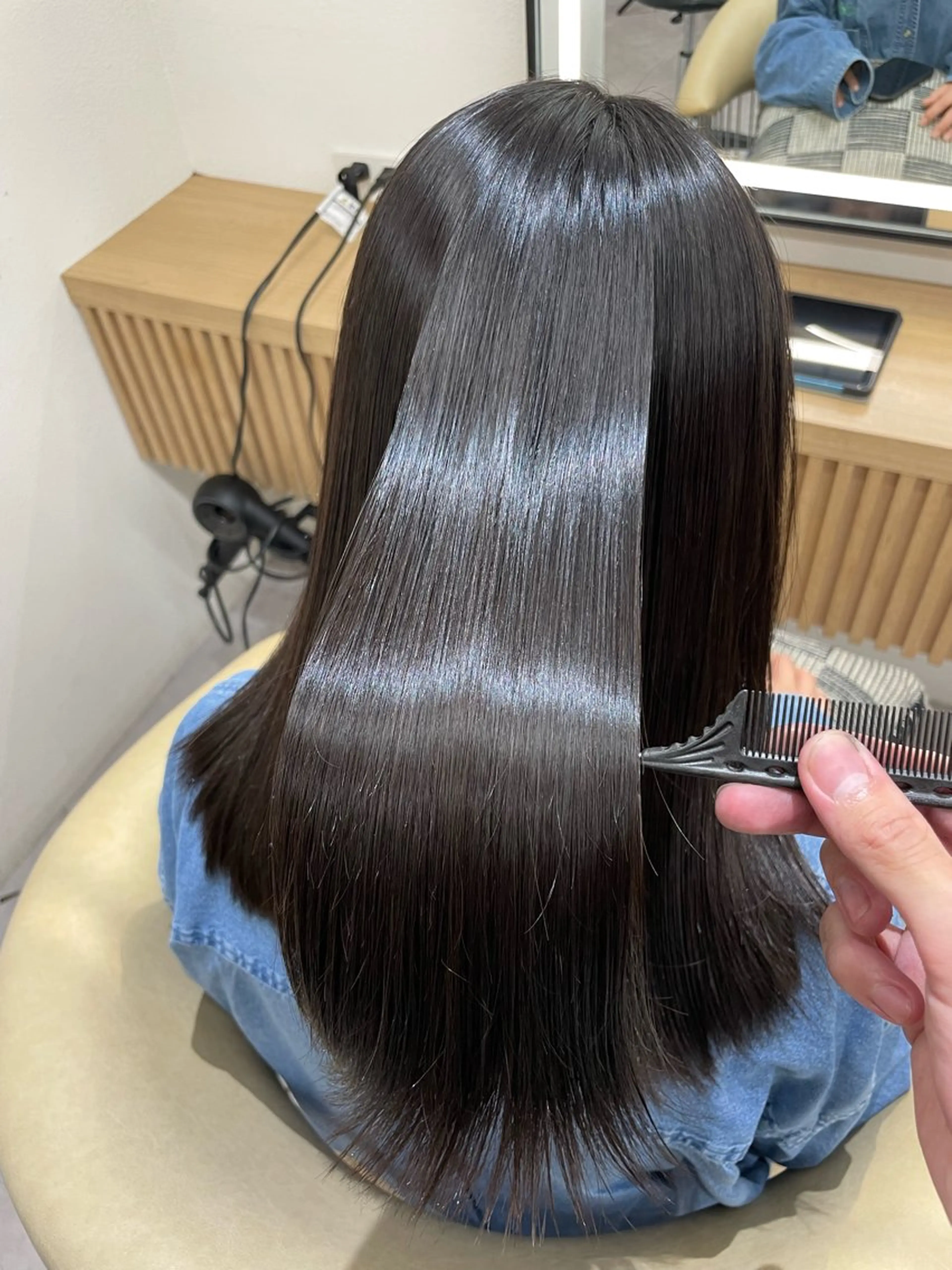 ロング カラー パーマ 縮毛矯正 縮毛矯正 ♥️似合わせボブ/ 縮毛矯正/大和田拓夢のヘアスタイル