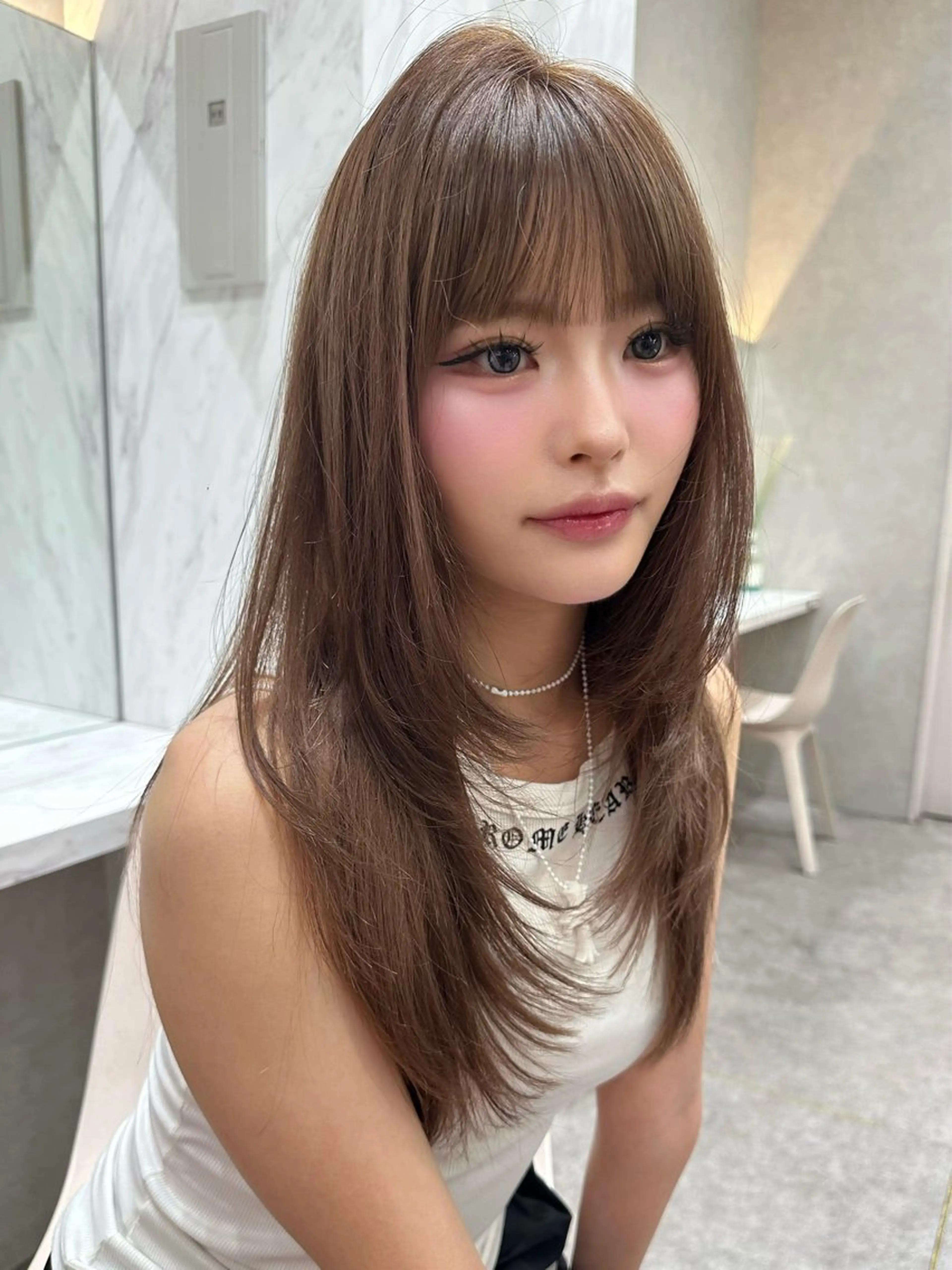 ロング あ い か 🎀 レイヤーカットのヘアスタイル