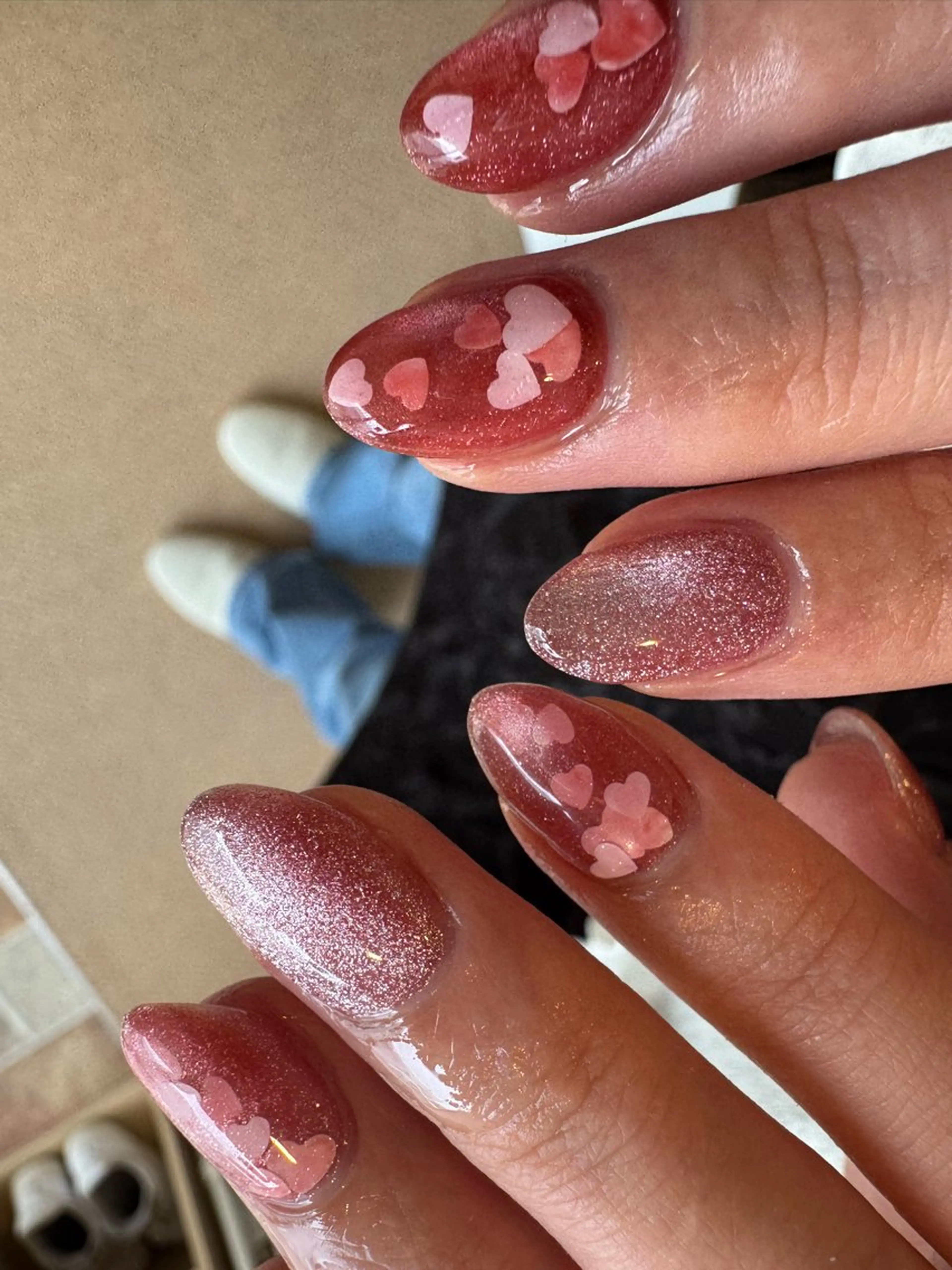 ネイル ハート yglow 【yuri】のネイルデザイン