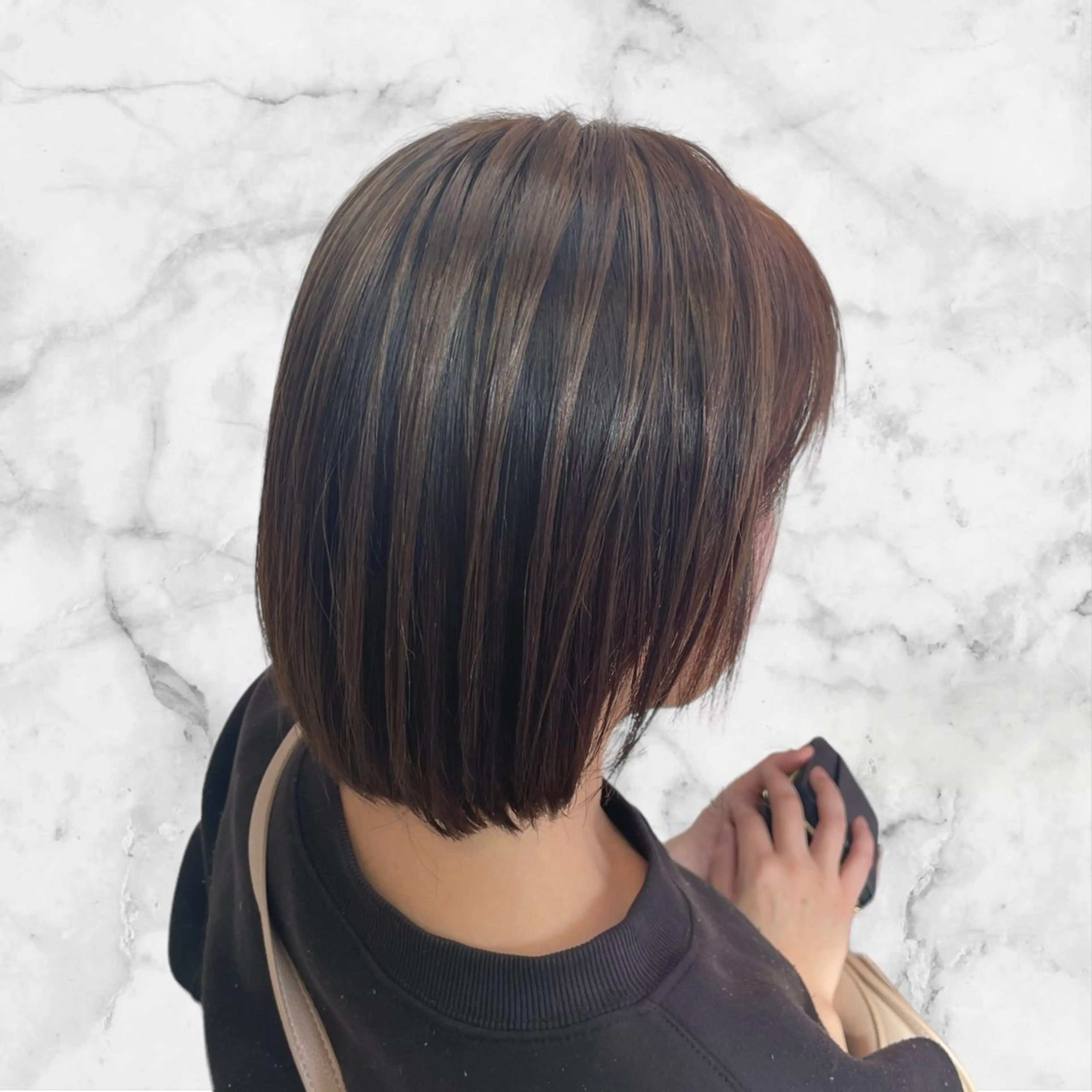 ミディアム カラー バレイヤージュ ブリーチ レイヤーカット ヘアカラー セルバ所属・プルシールエクステ/ ハイトーン/ブリーチのヘアスタイル