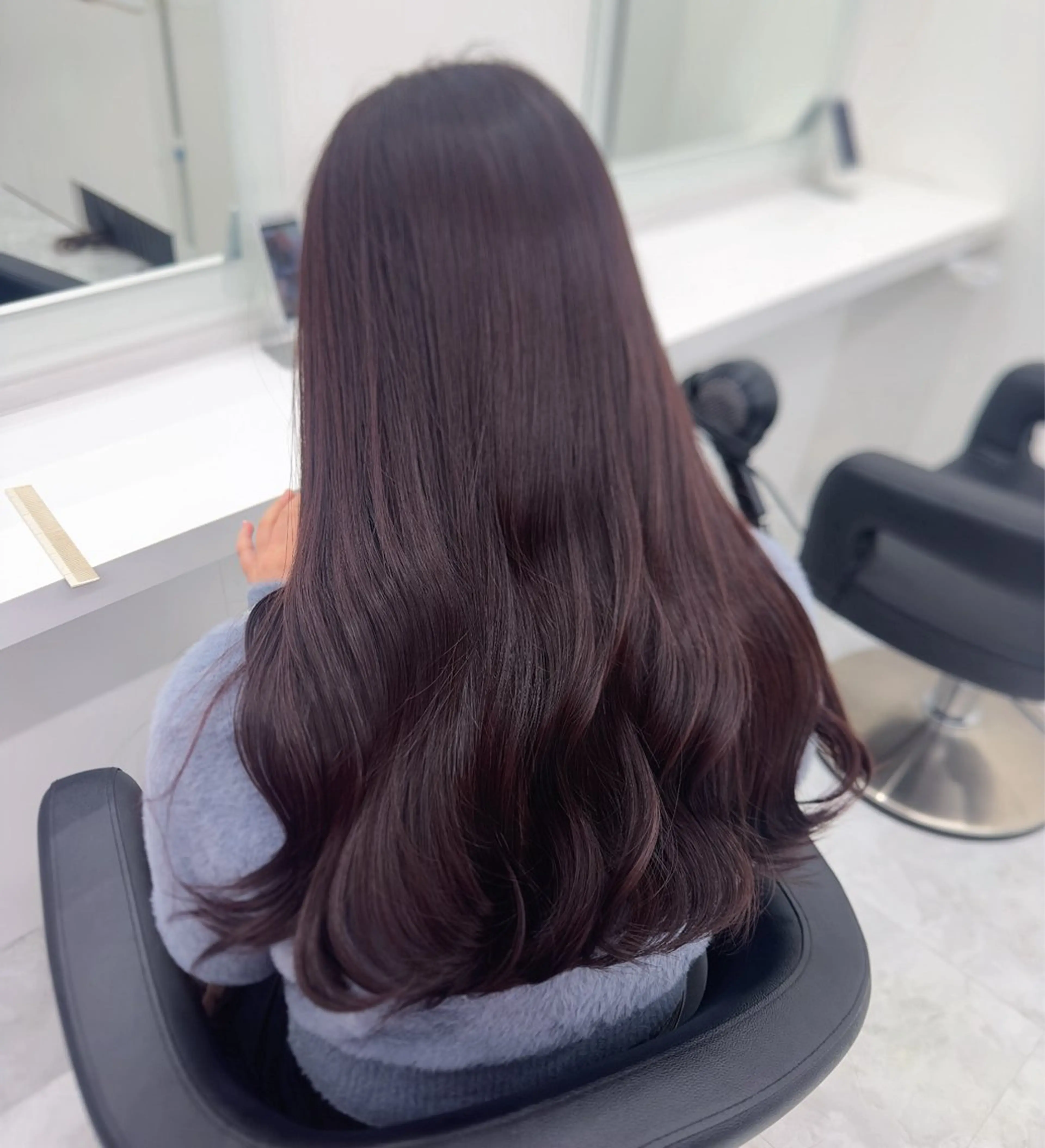 ロング カラー パーマ ヘアアレンジ メンズ キッズ ♥️韓国ヘア レイヤー♥️ゆりのヘアスタイル