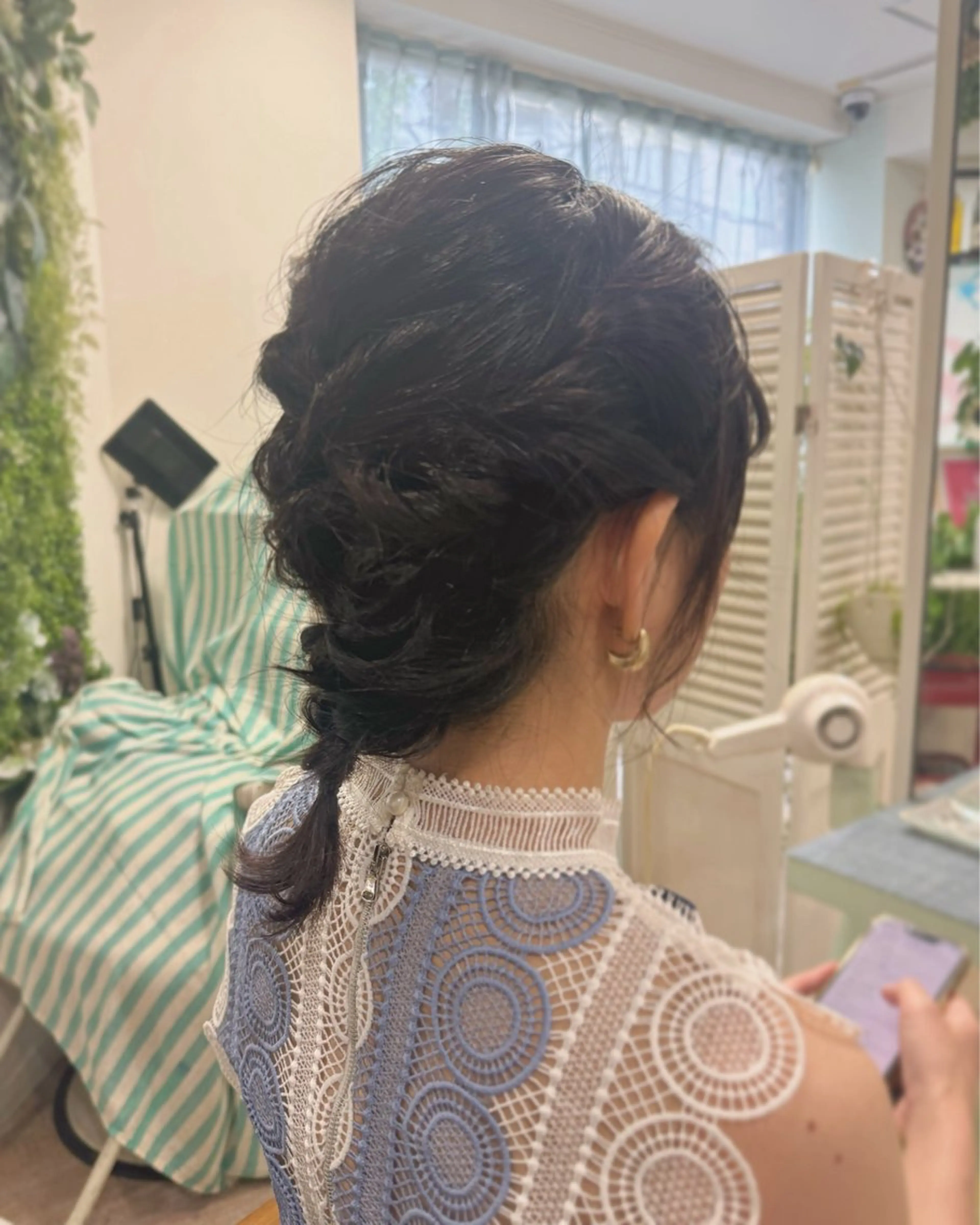 ミディアム ヘアアレンジ 個室サロン🌼万希 ヘアケア/ヘッドスパのヘアスタイル