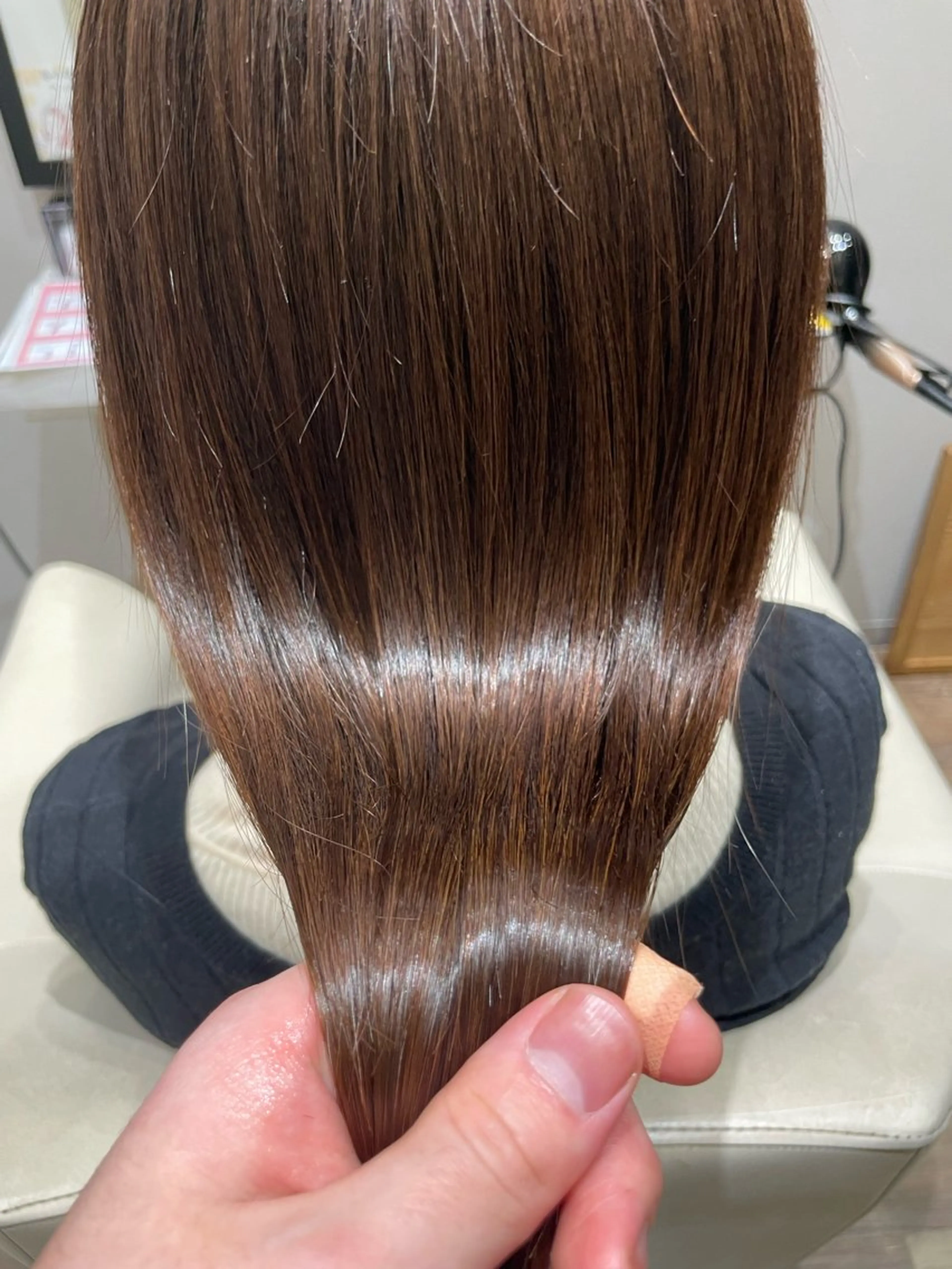 ロング パーマ カット 縮毛矯正 トリートメント k-twoたき✨艶感 カラー／美髪矯正のヘアスタイル