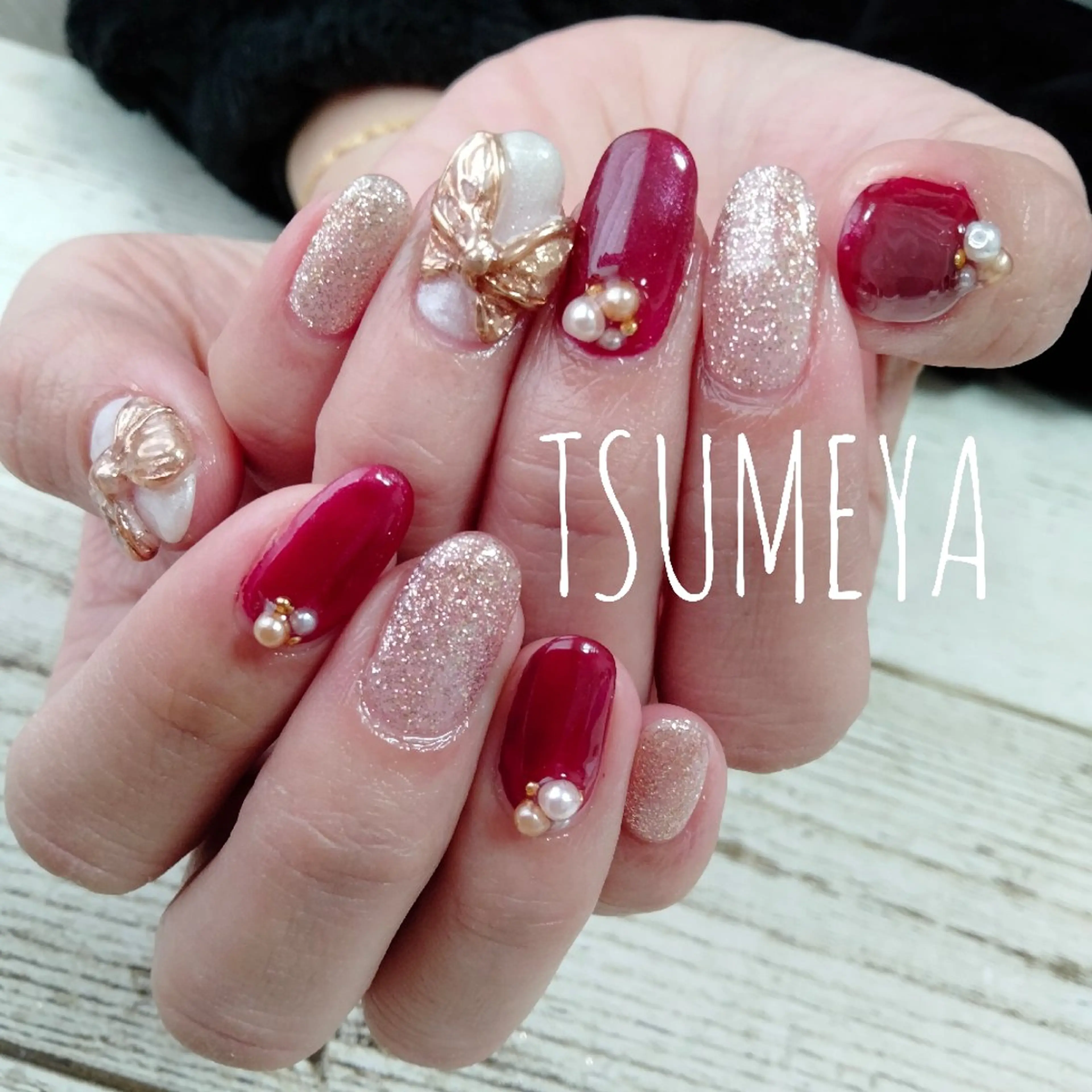 ネイル 冬ネイル クリスマス ハンドネイル _TSUMEYA _のネイルデザイン