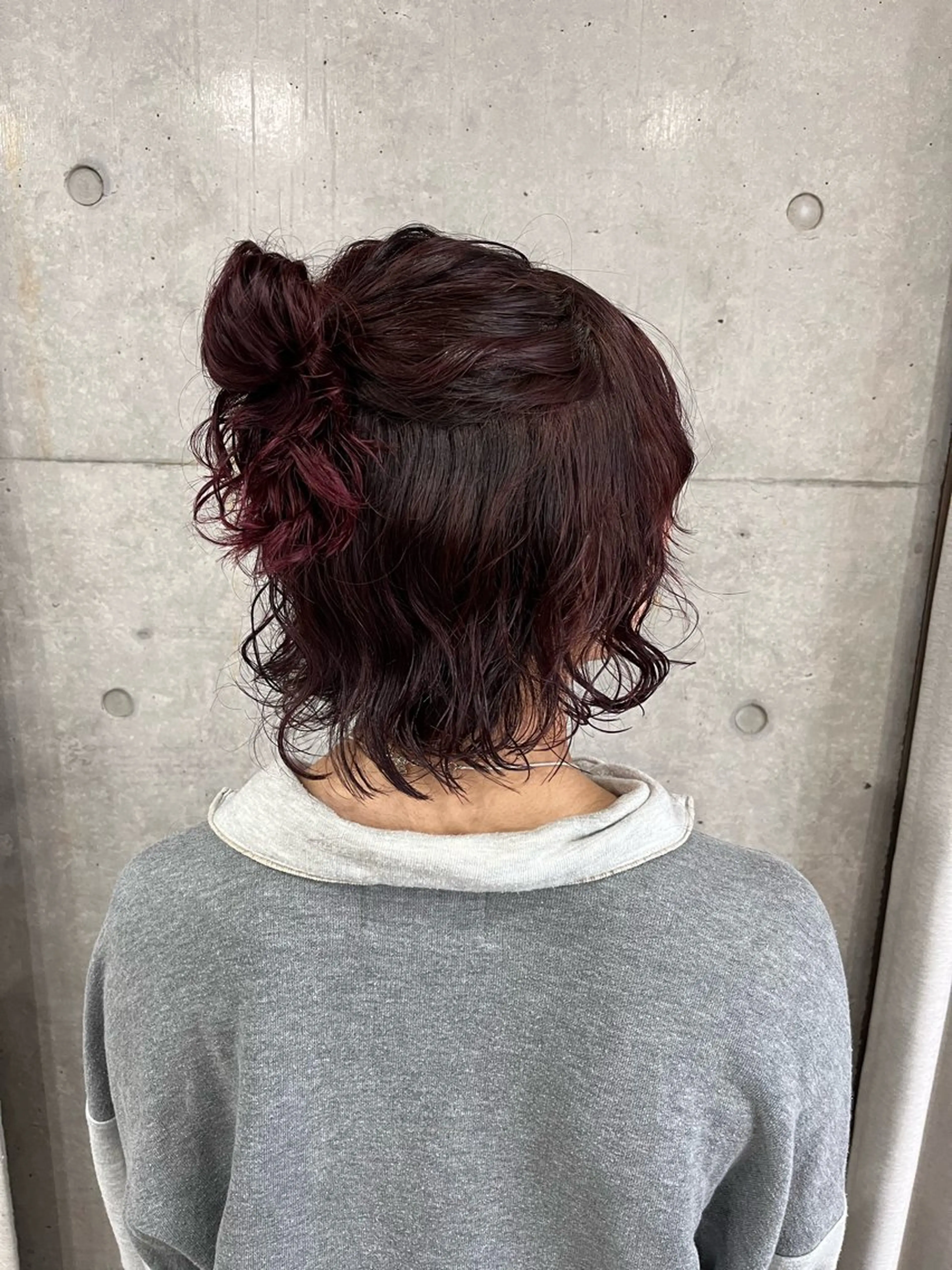 ミディアム カラー パーマ カット ヘアカラー トリートメント 表参道🌿赤み消し カラー/チナツのヘアスタイル