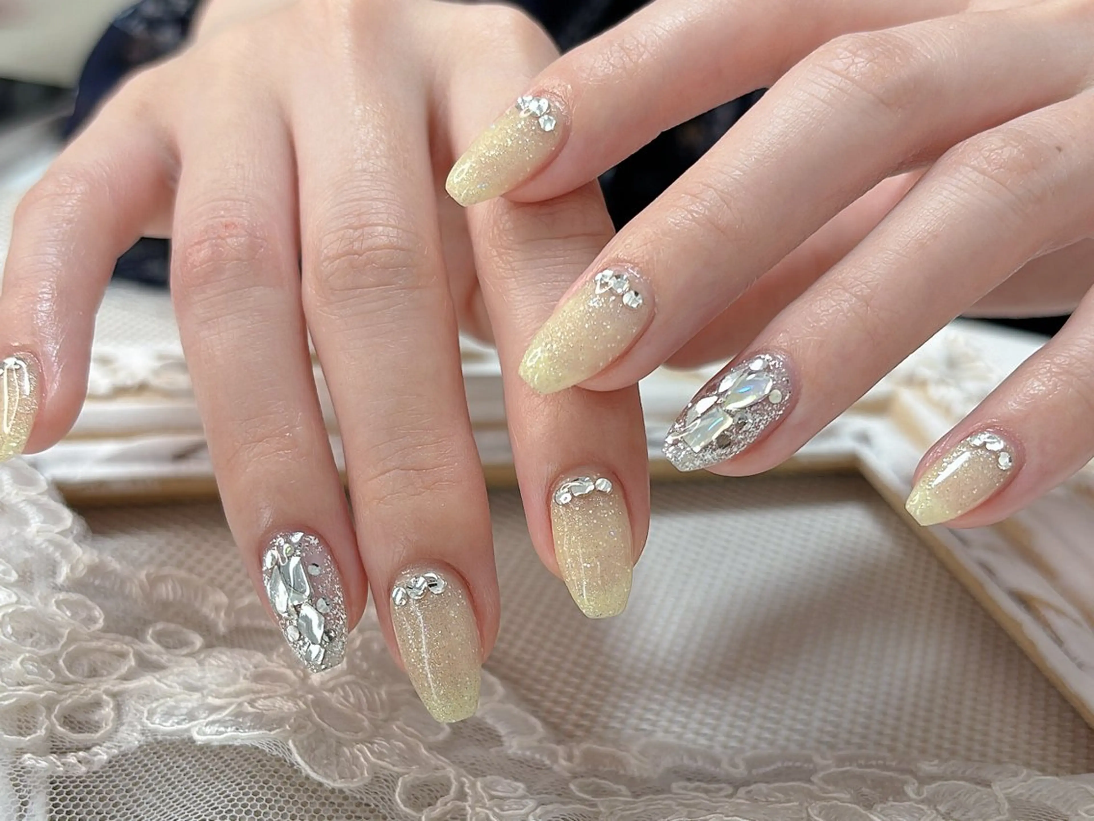 【初回オフ無料ワンホンネイル】hand★定額デザインジェルネイルB￥8900の写真