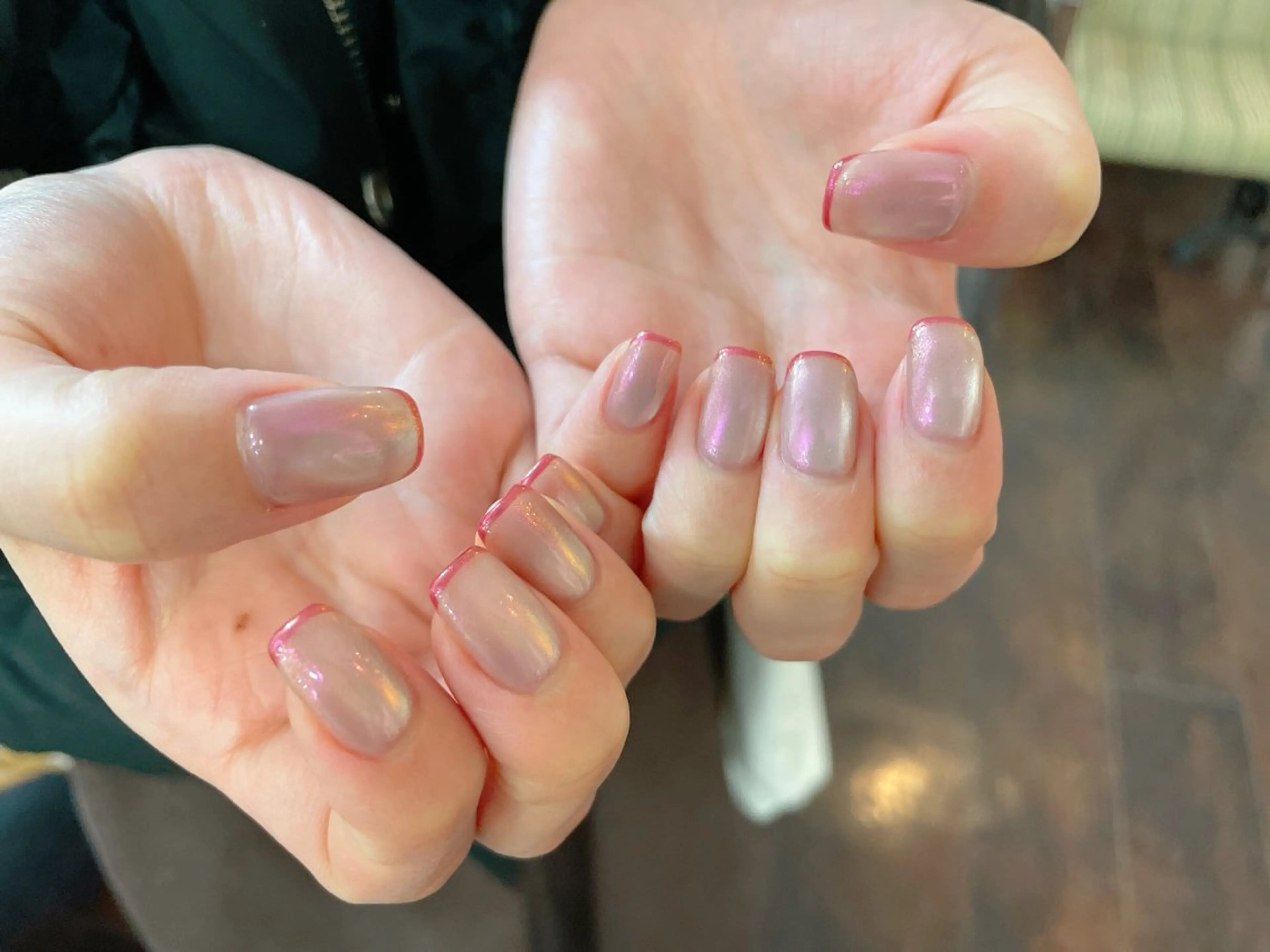 ネイル ジェルネイル マグネットネイル ニュアンスネイル パラジェル 春ネイル nailroom OHANA🌴のネイルデザイン