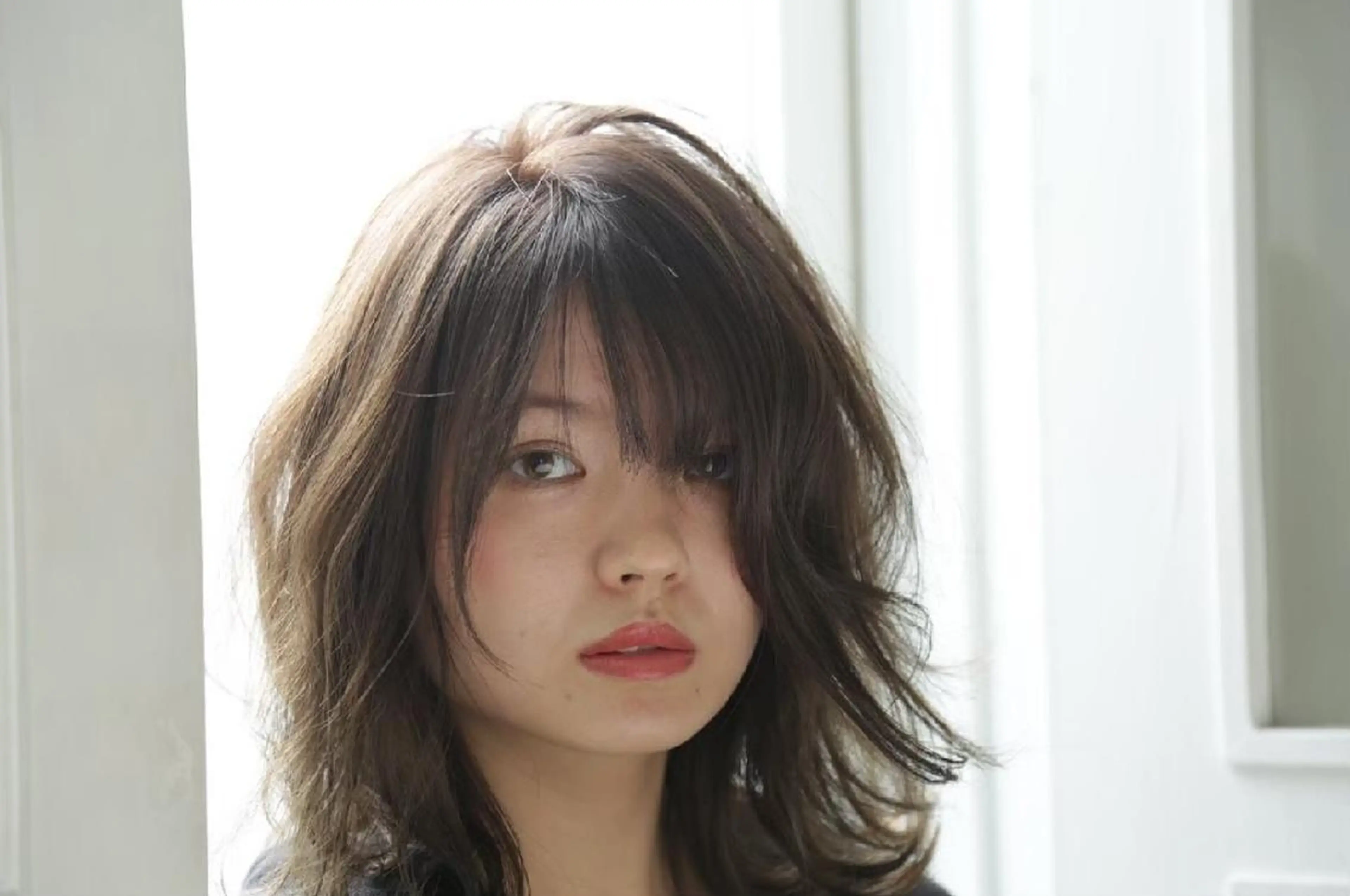 ミディアム カラー 長岡 健一のヘアスタイル