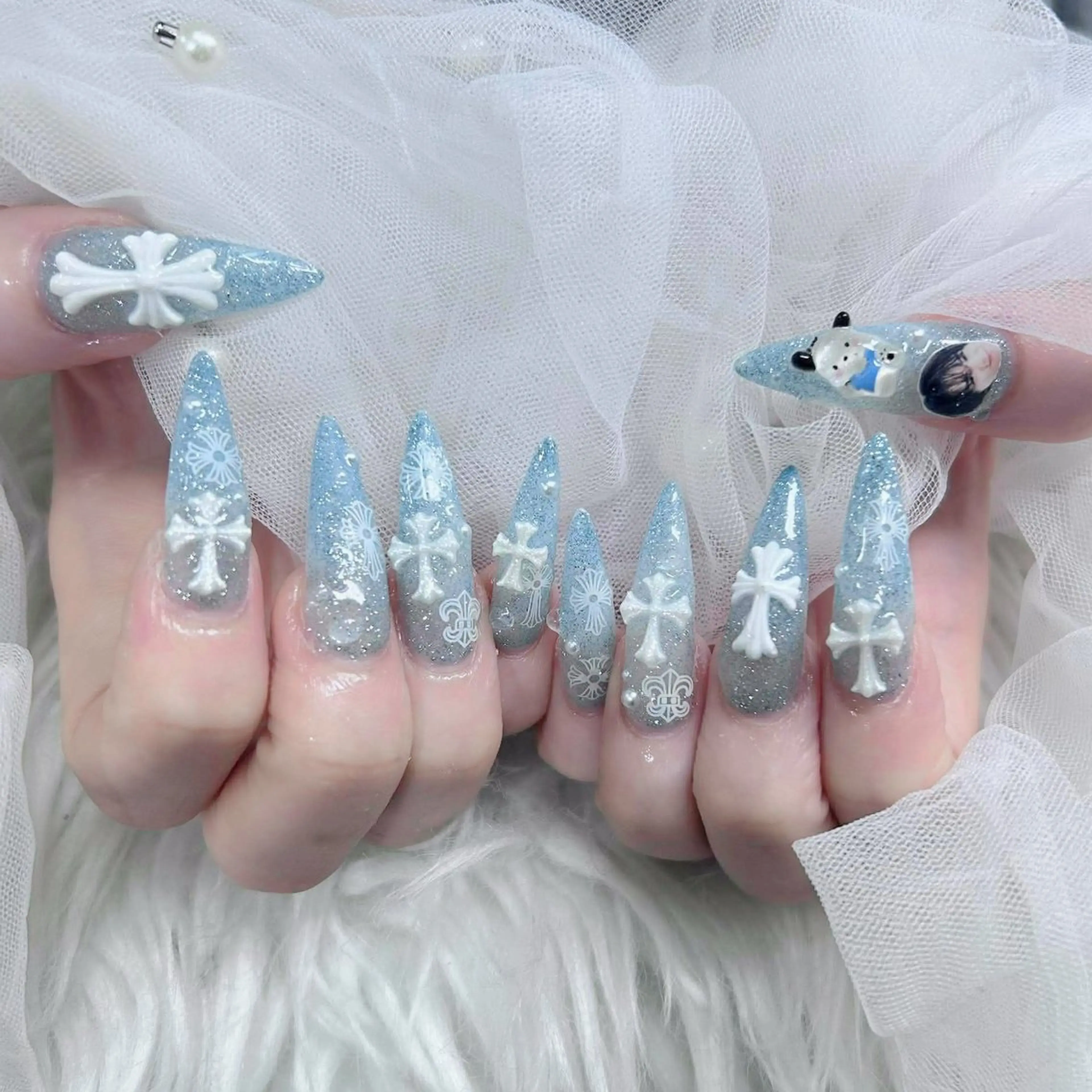 ネイル フットネイル フレンチネイル グラデーション 韓国ネイル ロングネイル ハンドネイル Hani Nail Salonのネイルデザイン