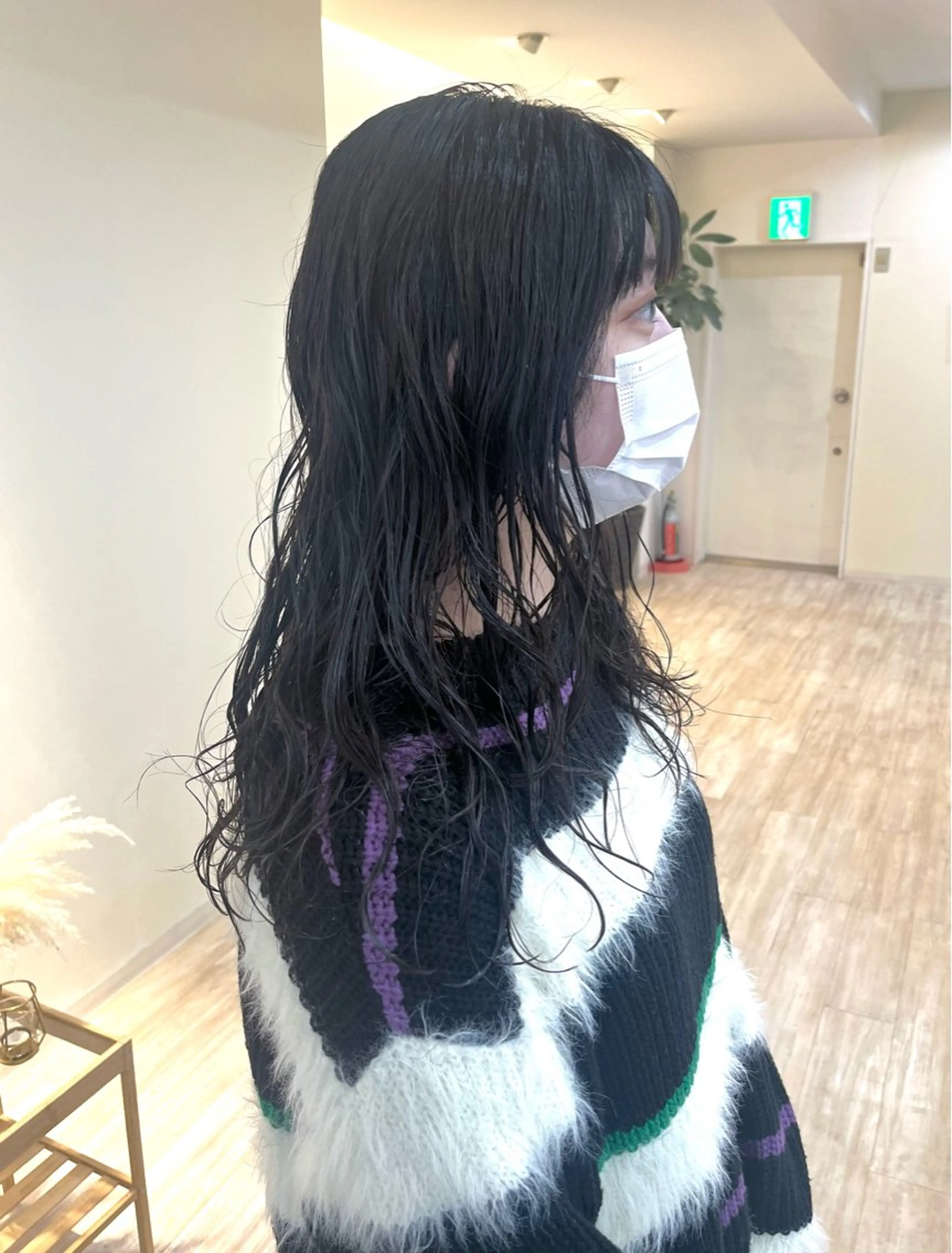 セミロング パーマ カット パーマ トリートメント つぼみ/パーマ ／レイヤー／ボブのヘアスタイル