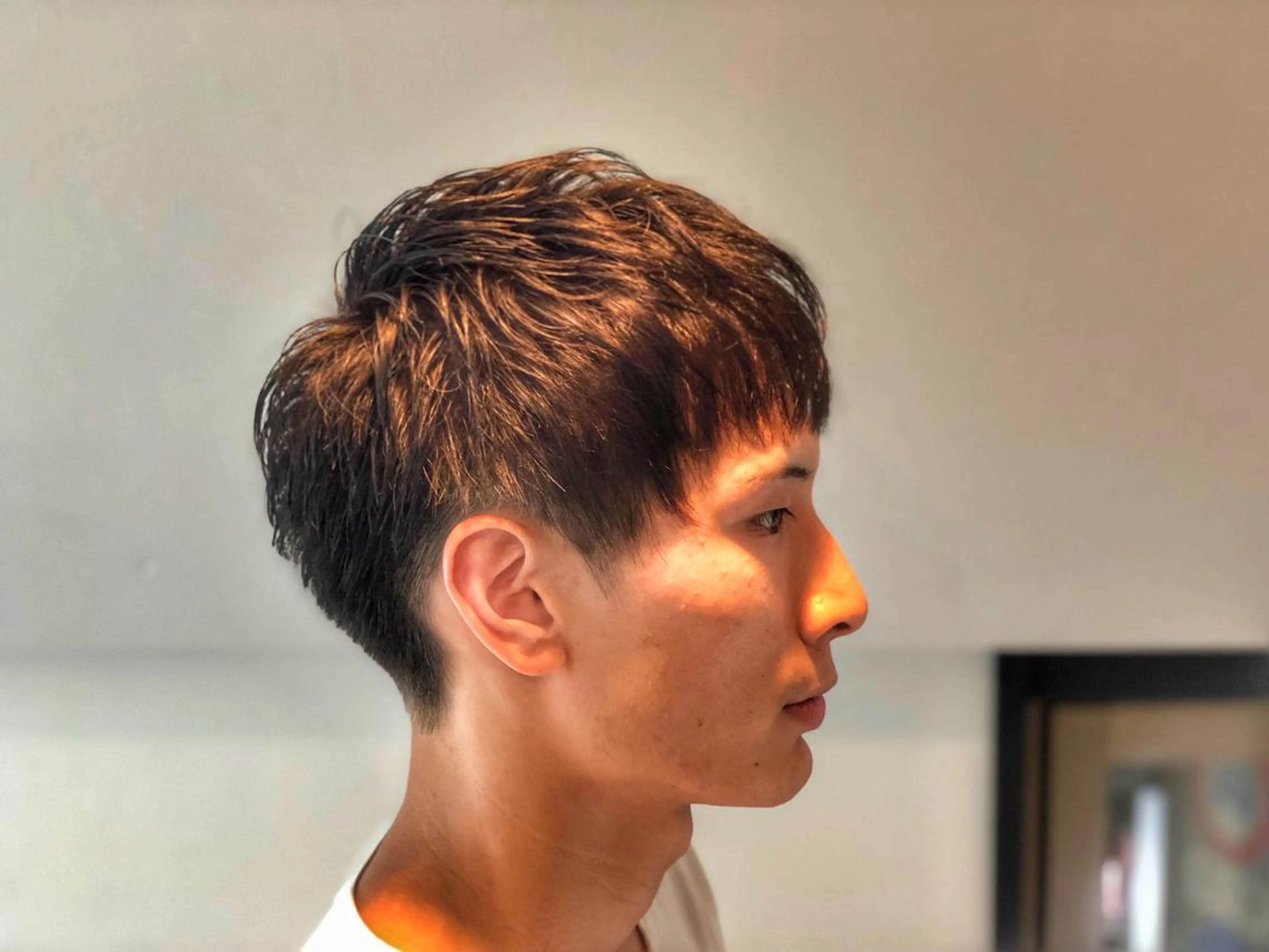 ショート カラー パーマ メンズ 美髪矯正 Rioのヘアスタイル