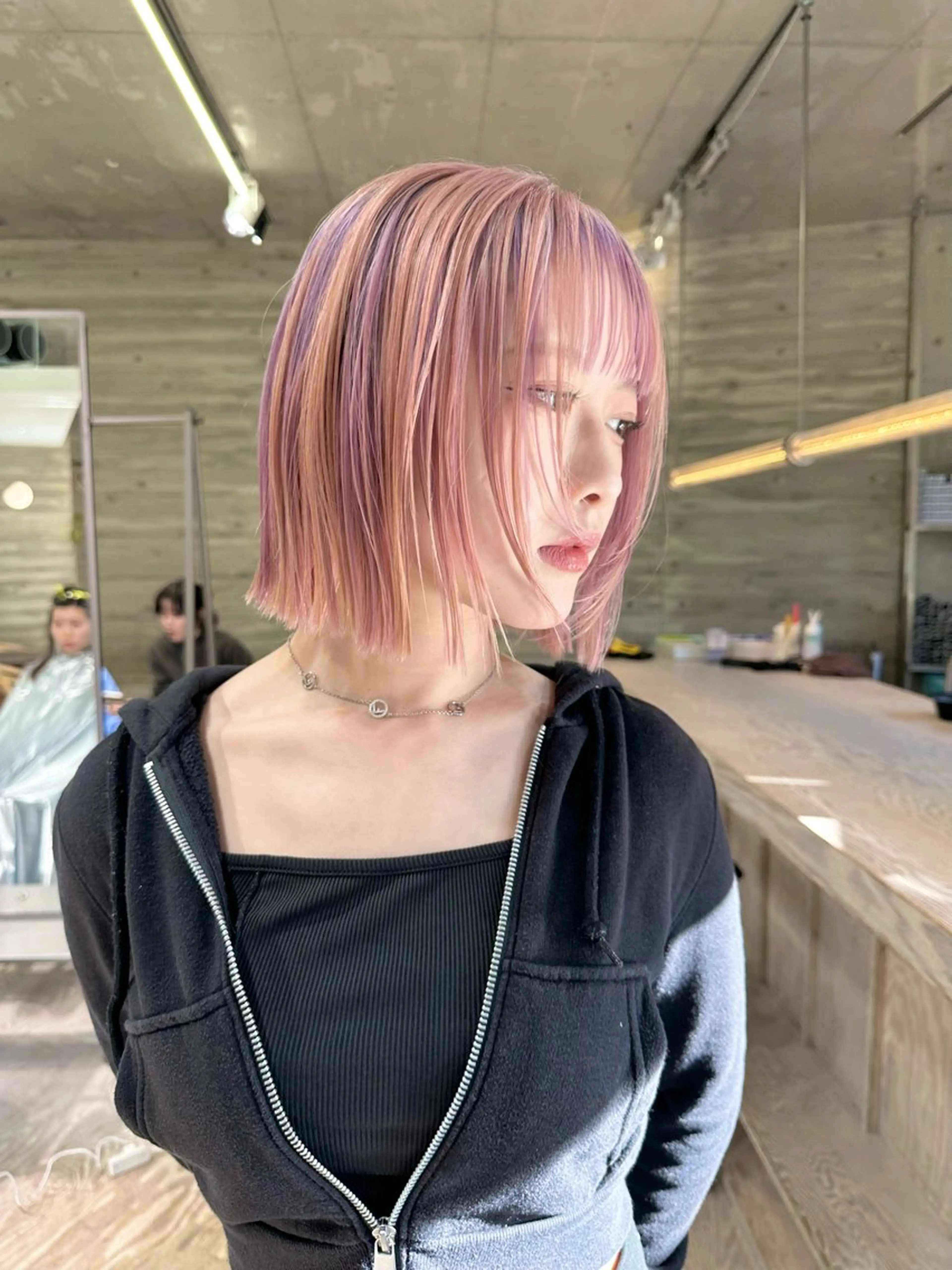 ショート カラー ヘアカラー トリートメント ヘッドスパ ヘアセット kai .のヘアスタイル