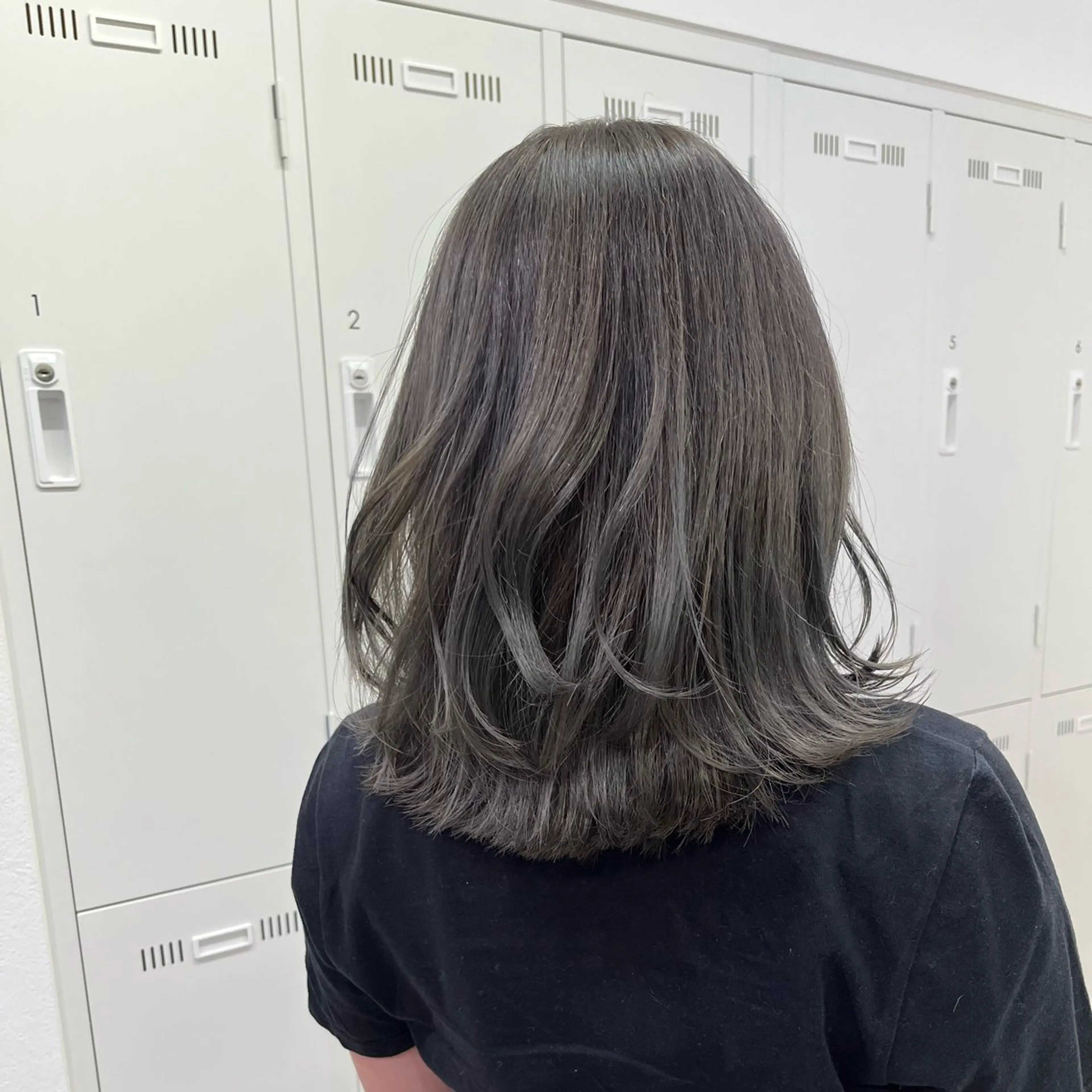 ミディアム カラー 透明感カラー MEY HAIR CURLYS所属・ハードパーマ Rico💜のヘアスタイル