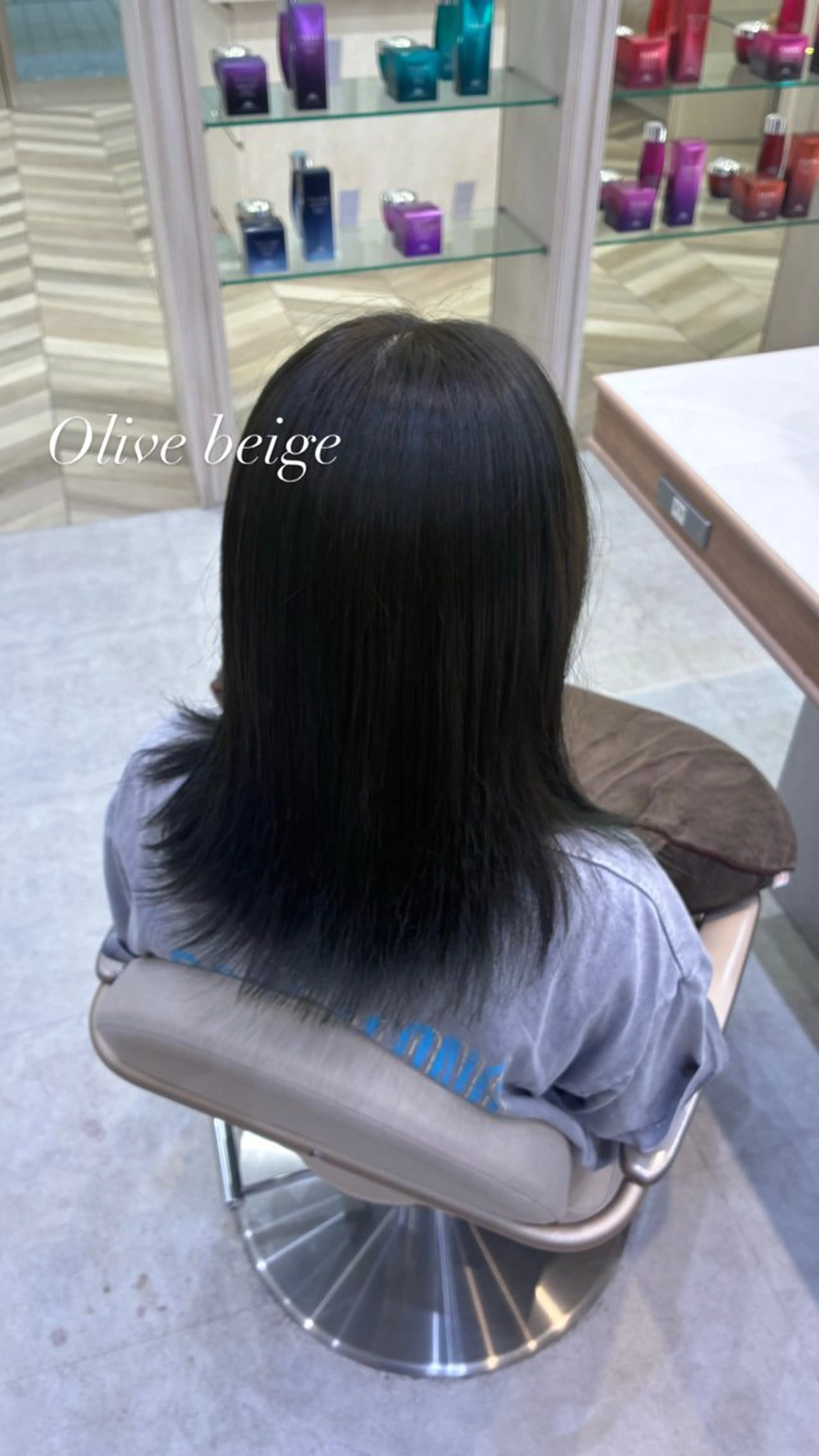 ミディアム ヘアカラー トリートメント ハイトーン/韓国ヘア senaのヘアスタイル