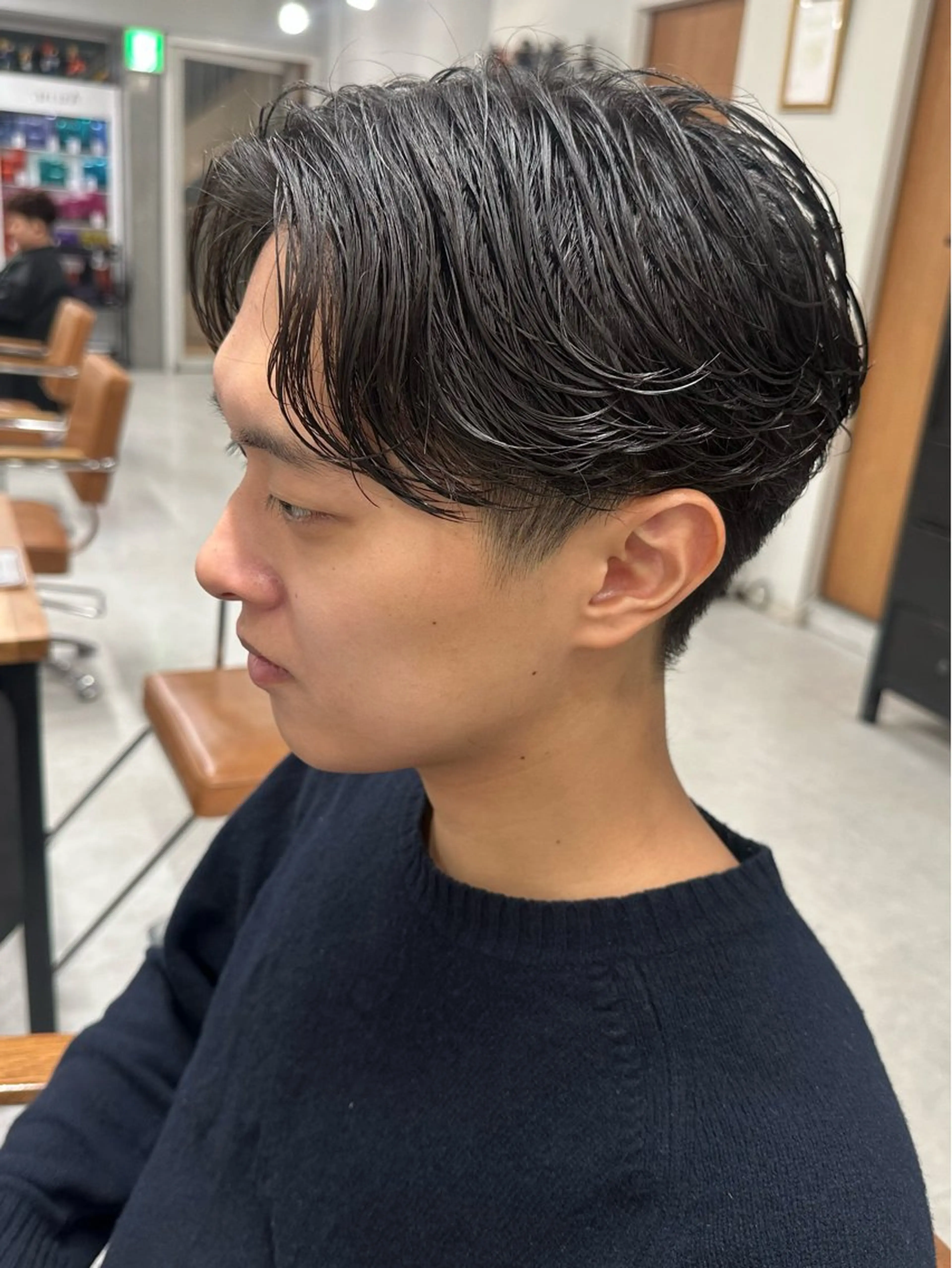 ショート パーマ メンズ カット パーマ トリートメント メンズ似合わせ🪞 kotoriのヘアスタイル