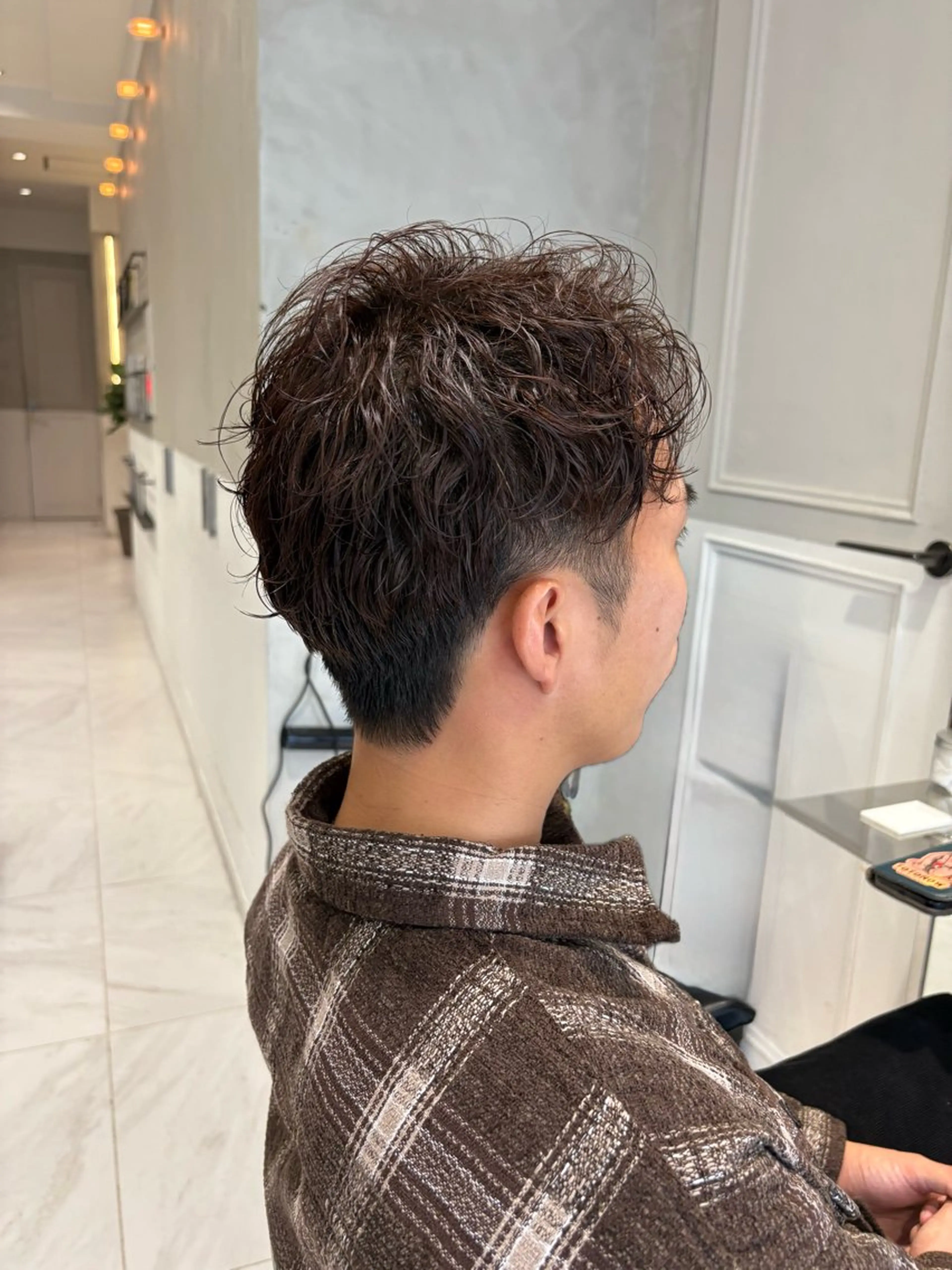 メンズ カット パーマ Rino🎀/盛れる 顔周りカット🪽✩のヘアスタイル