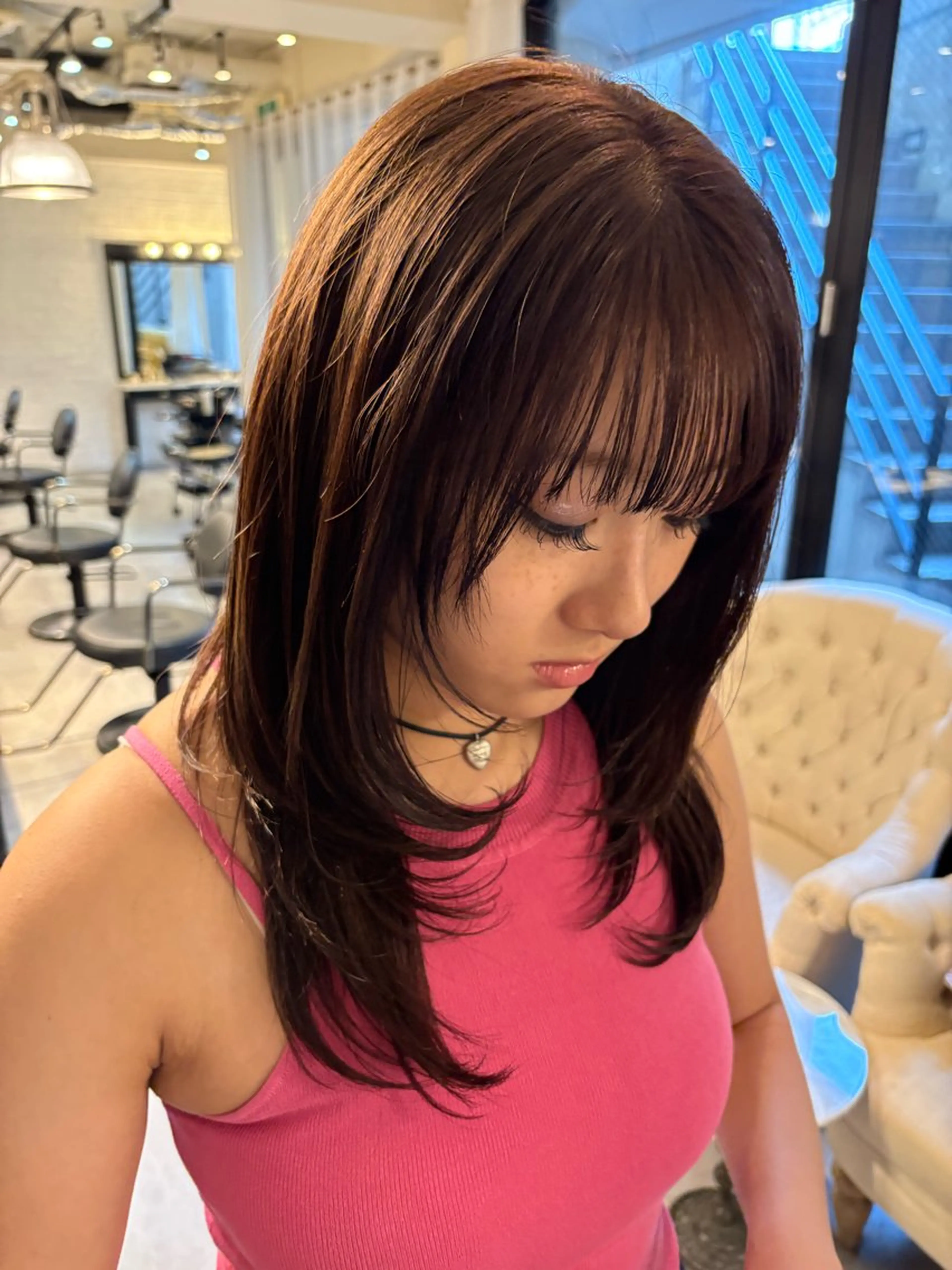 ミディアム カラー Konomura Neneのヘアスタイル