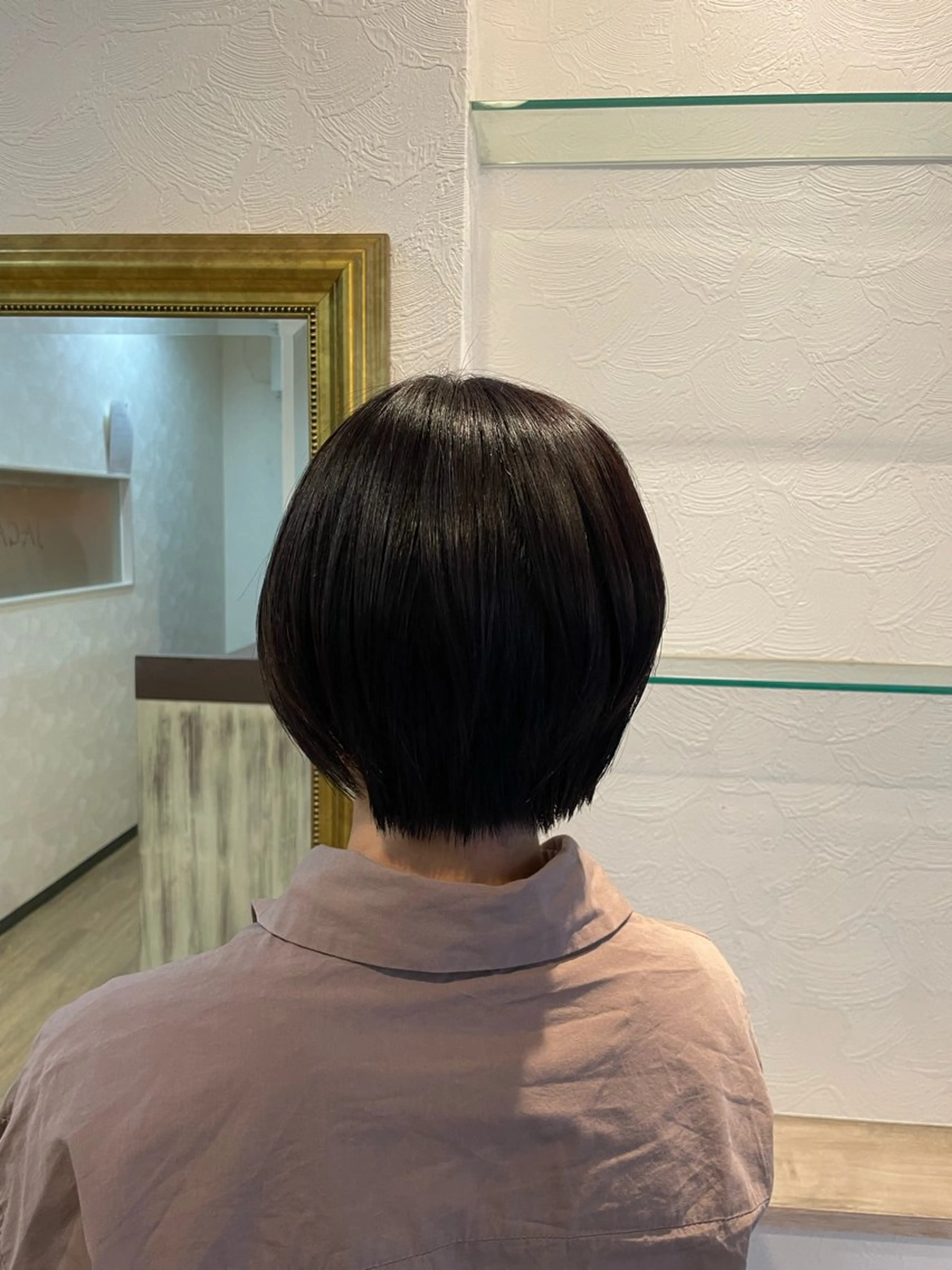 ショート 丸みショート ショートヘア ピンク・ラベンダー/ レイヤー/NANAのヘアスタイル