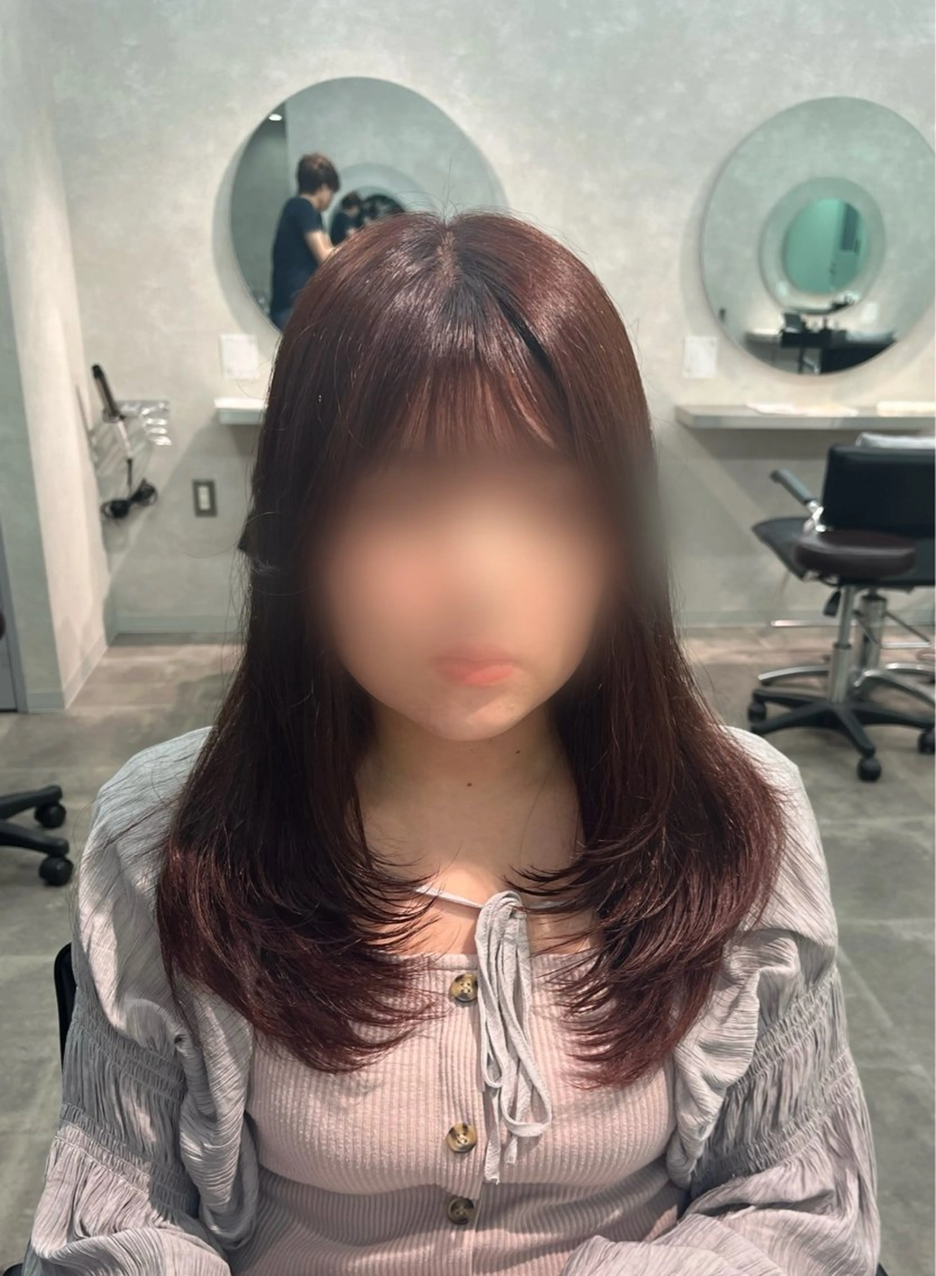 セミロング 韓国ヘア 高野優真のヘアスタイル