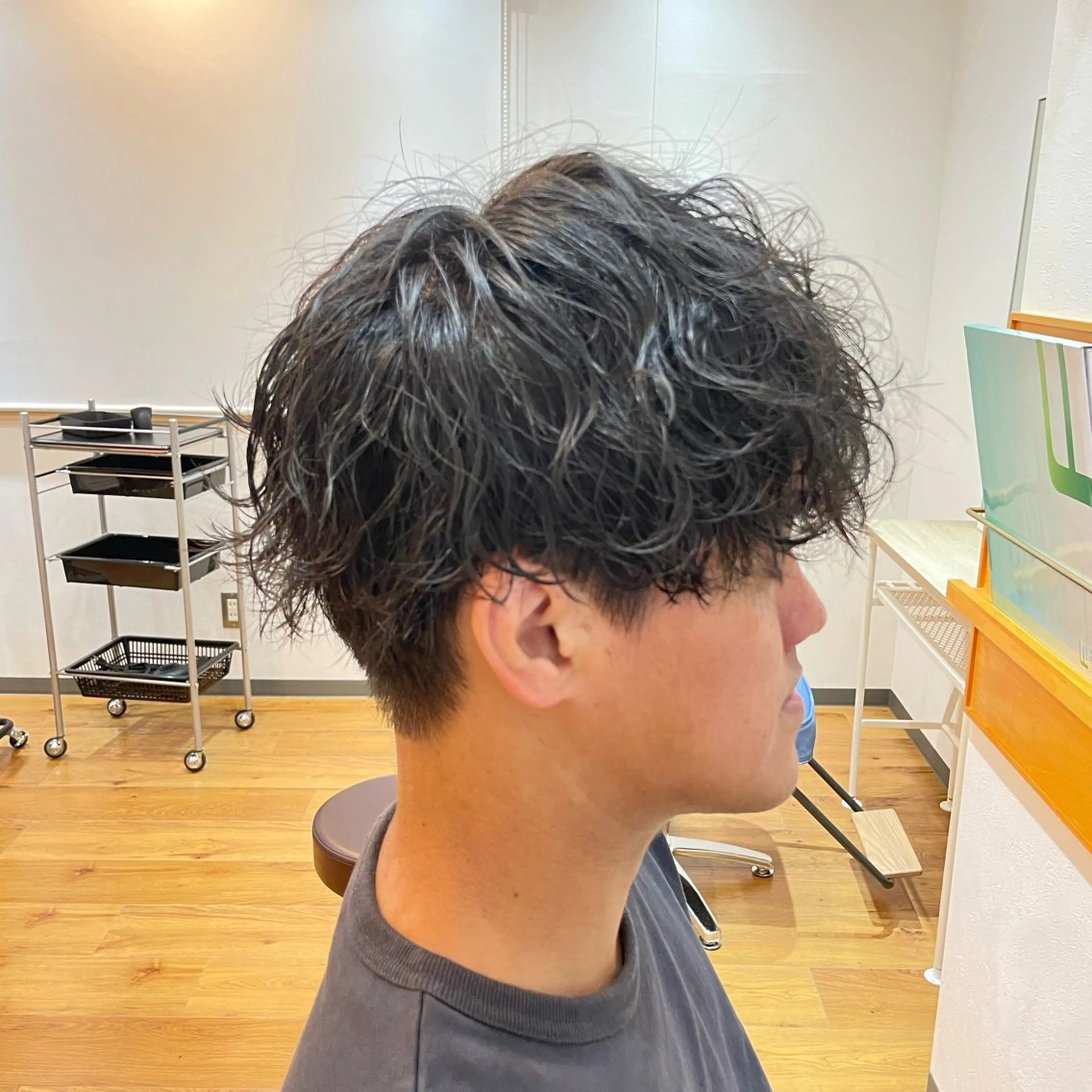 ショート カット パーマ トリートメント メンズ 特化・川田のヘアスタイル