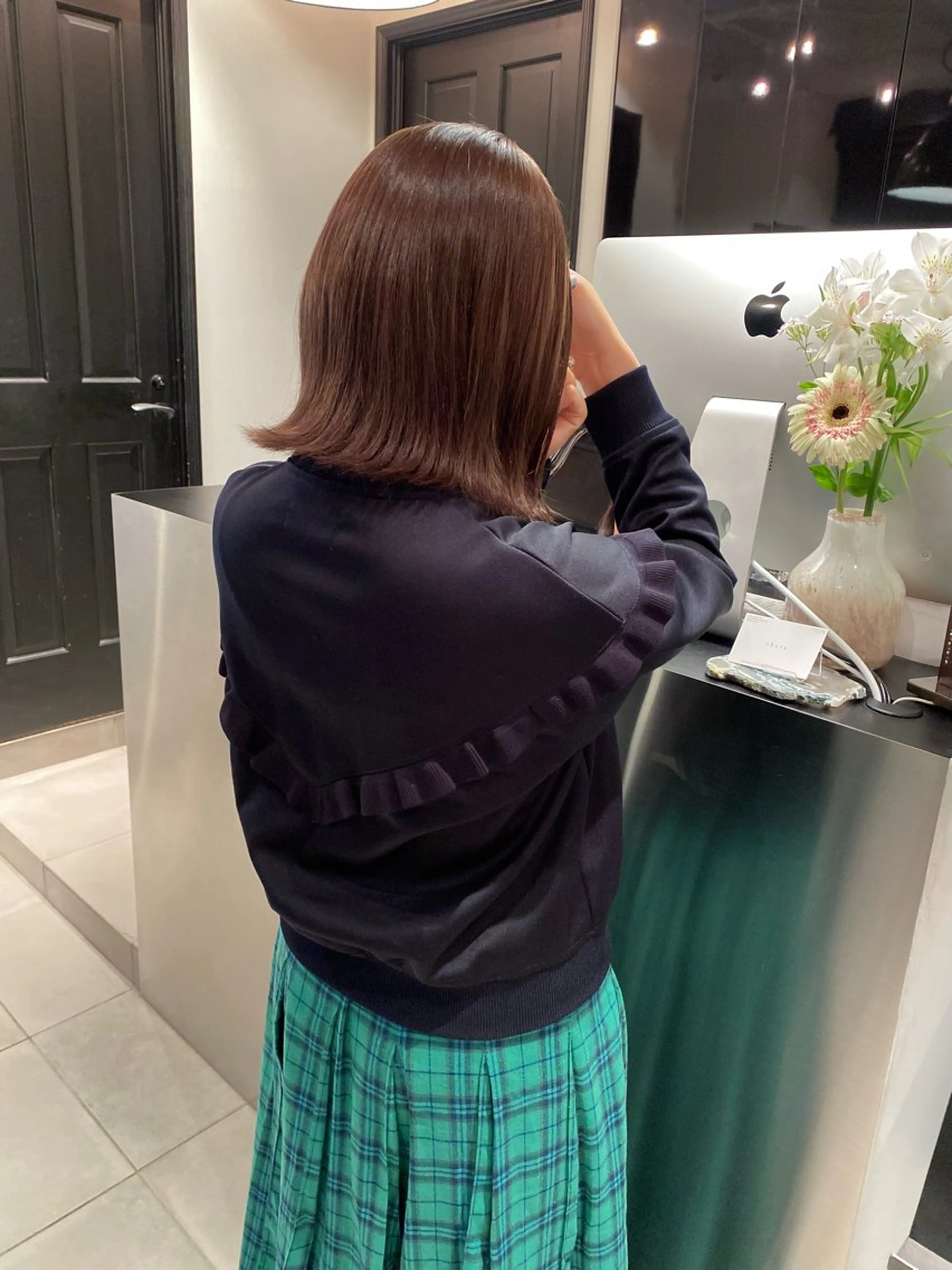 ミディアム ヘアカラー riria/ボブ /透明感カラー🎀のヘアスタイル