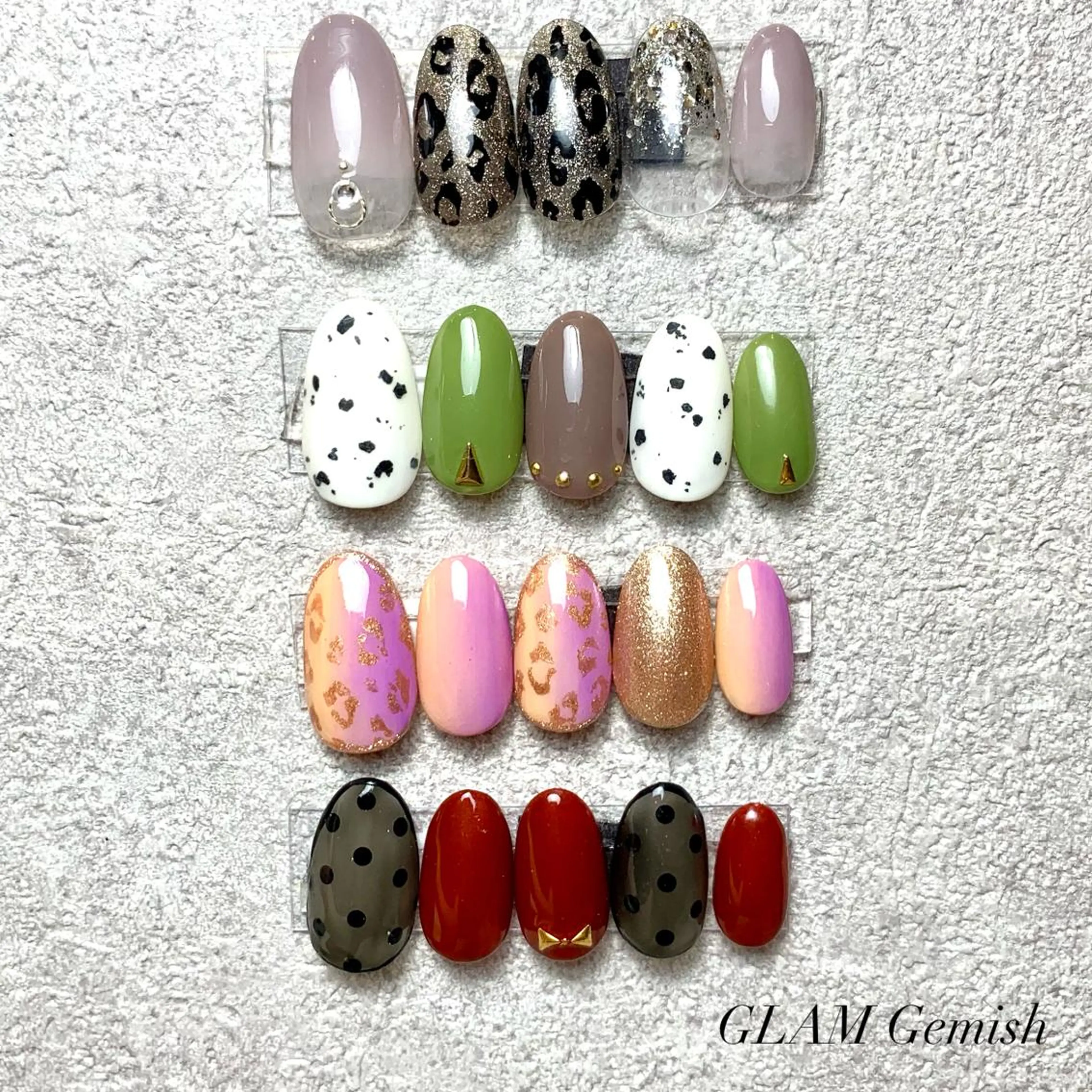 ネイル アニマル柄 藤崎 恵梨香のネイルデザイン