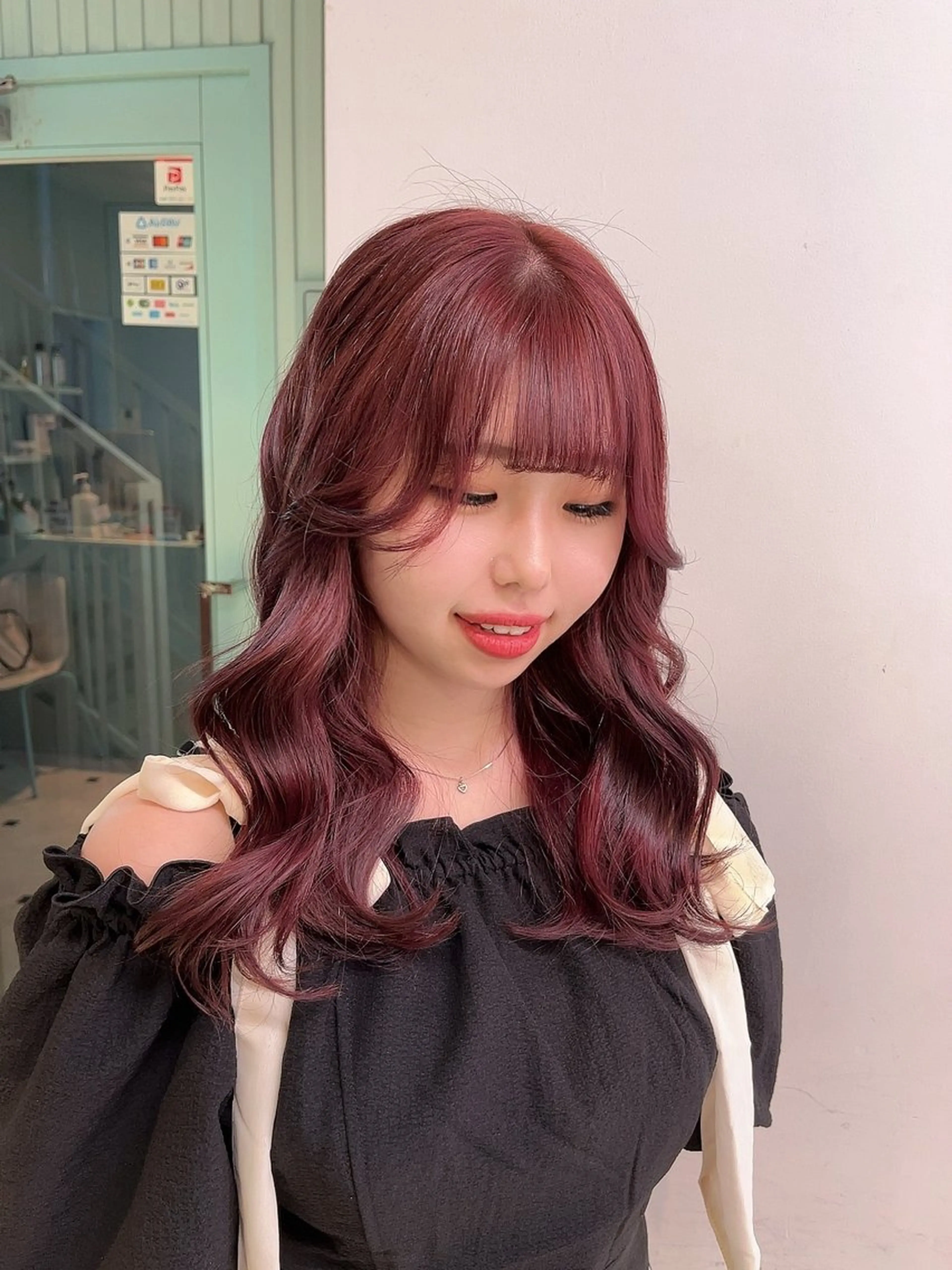 セミロング カラー ヘアアレンジ ヘアカラー トリートメント 愛されカラー🩷 はるなのヘアスタイル