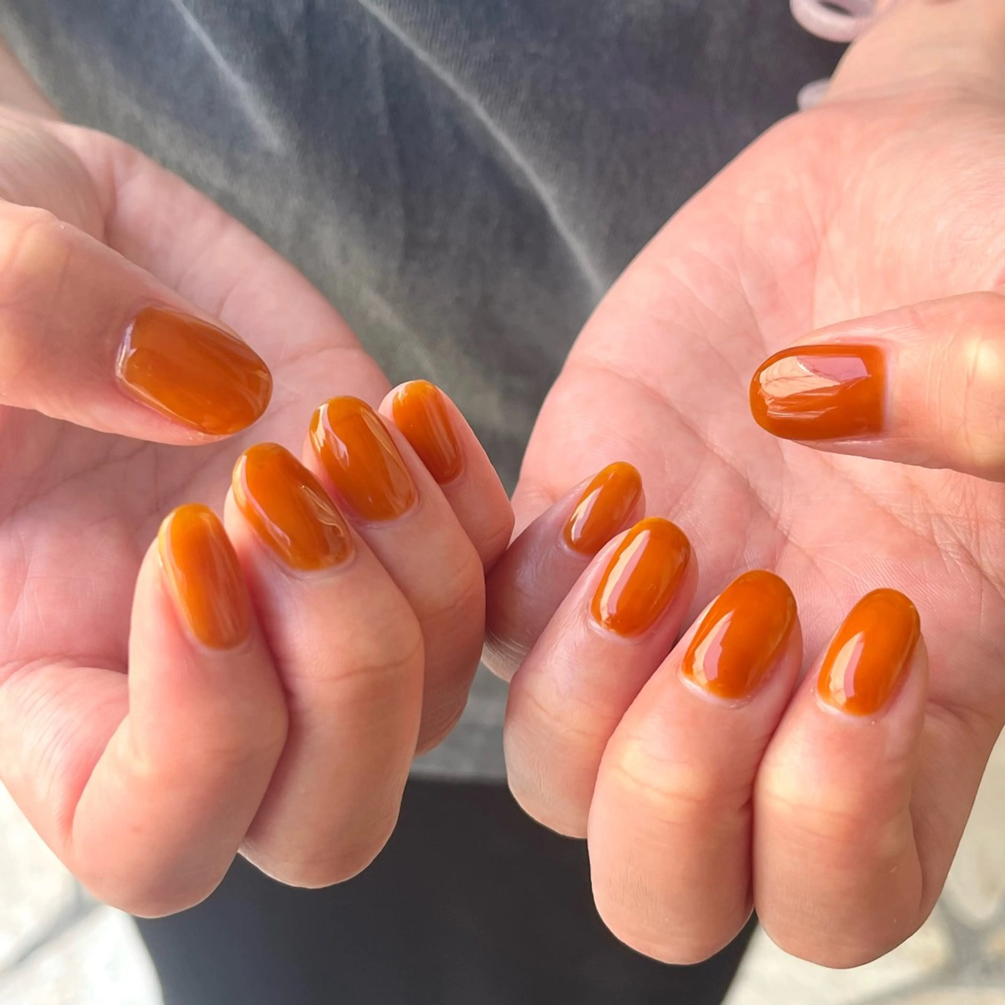 ネイル ラメ(グリッター) ワンカラーネイル 坂口 莉愛のネイルデザイン