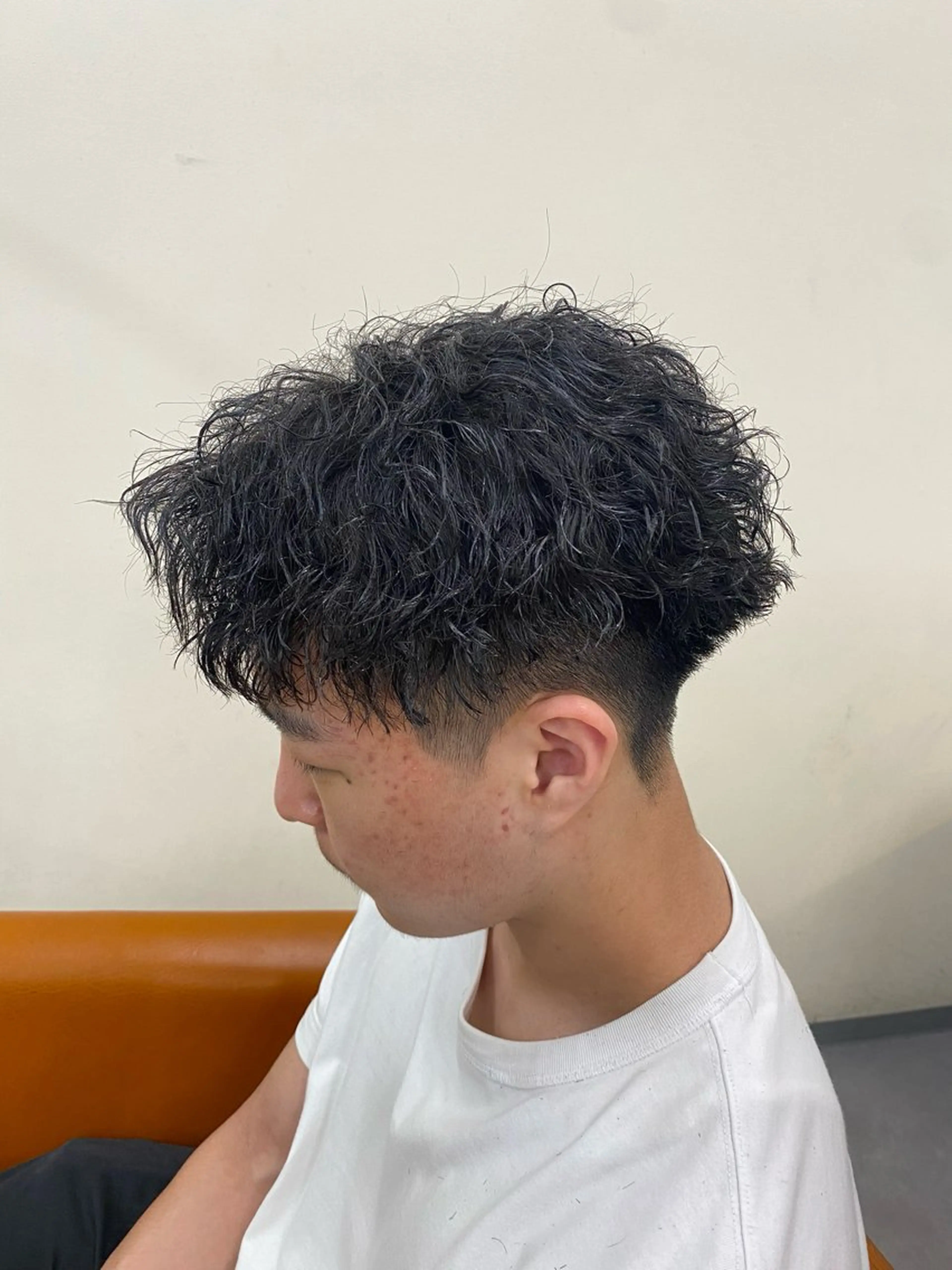 メンズ センターパート フェードカット マッシュ メンズパーマ メンズツイストパーマ パーマ／京都駅 ／メンズ/藤井　翔のヘアスタイル