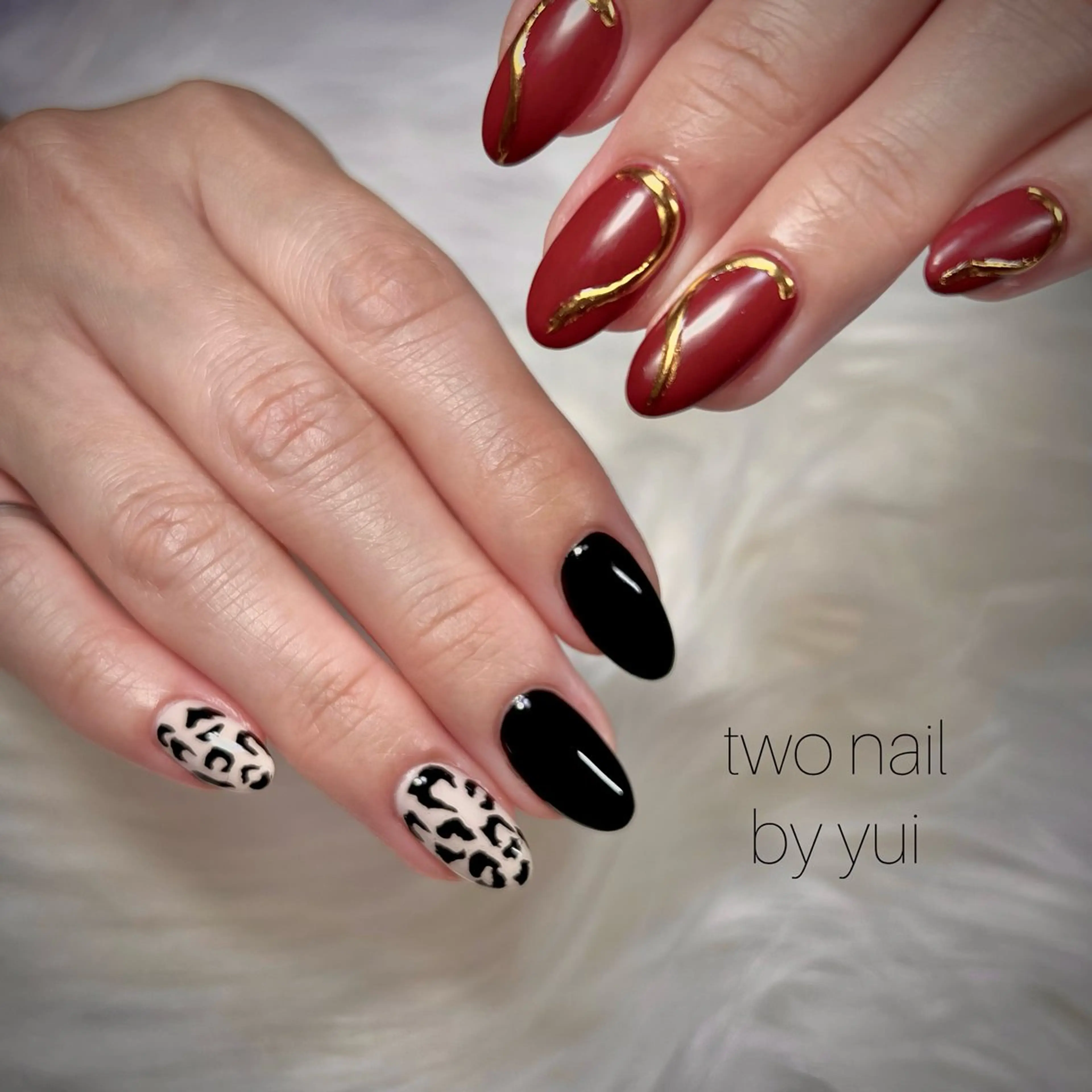 ネイル ネイルチップ ホワイト ハンドネイル two nailのネイルデザイン