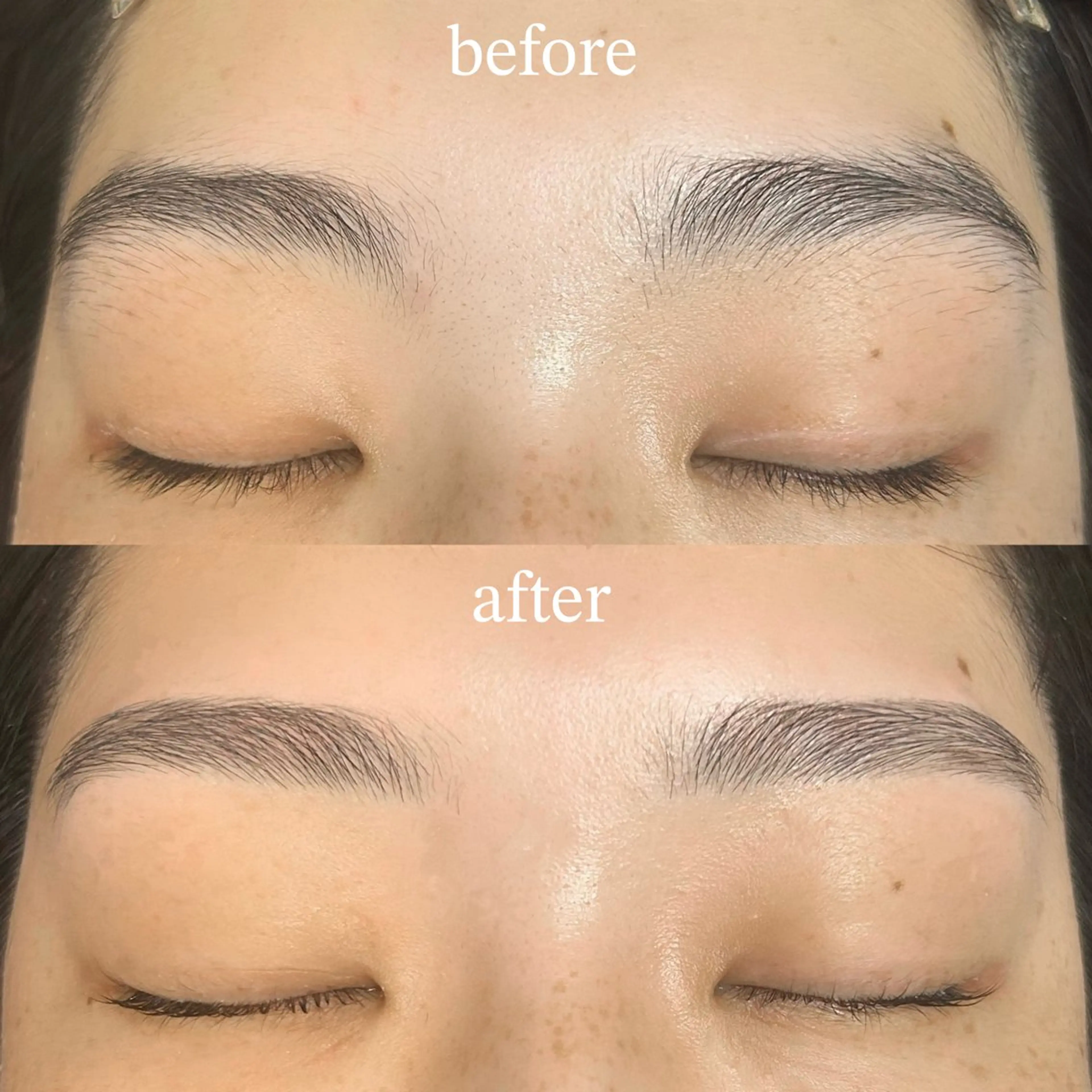 【 似合わせふんわり眉🇰🇷 】🤍アイブロウワックス(間引き込み)＋眉メイク付き(メイクレクチャーなし) 🤍の写真