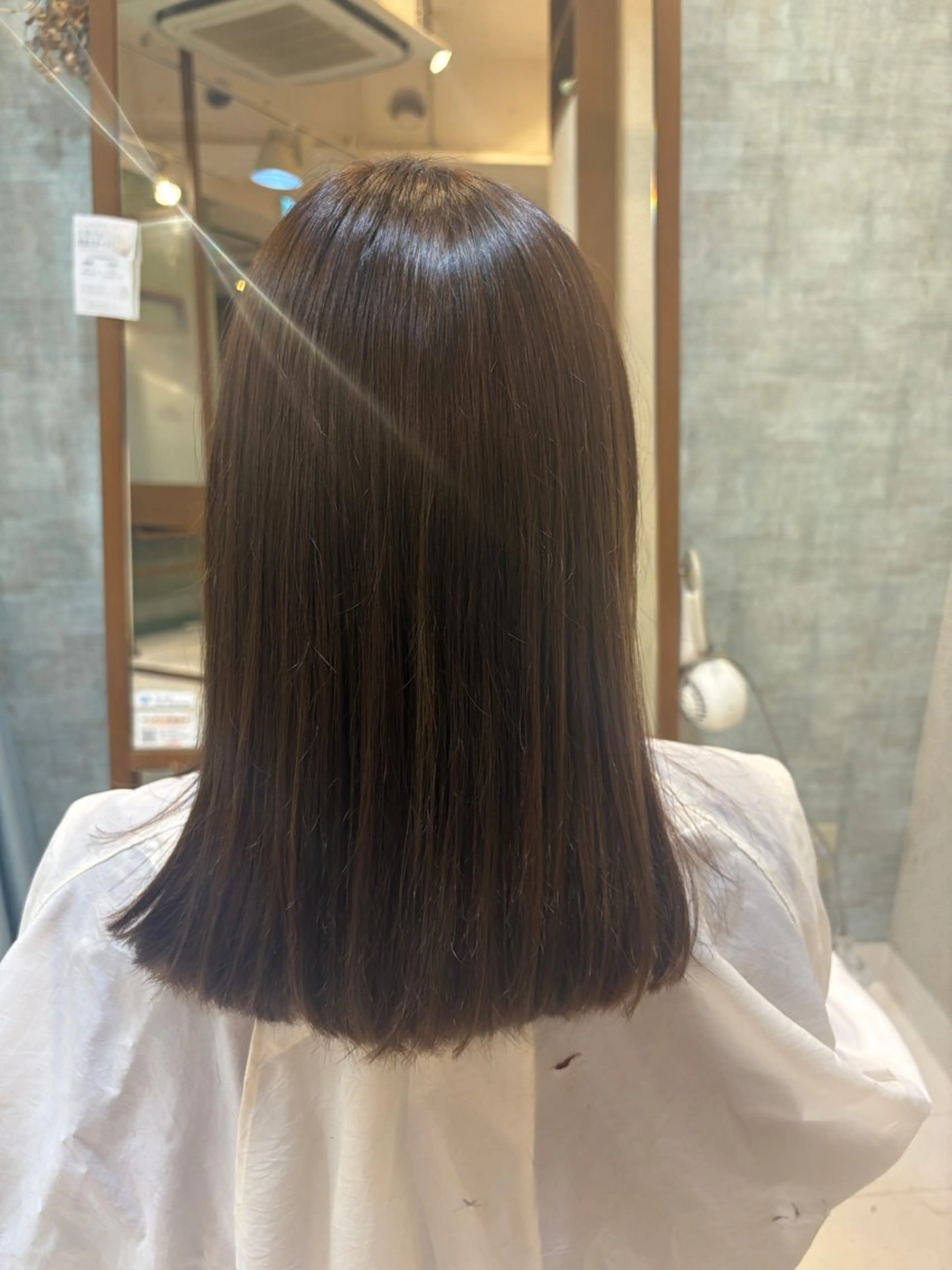 ミディアム どうめん ゆきのヘアスタイル