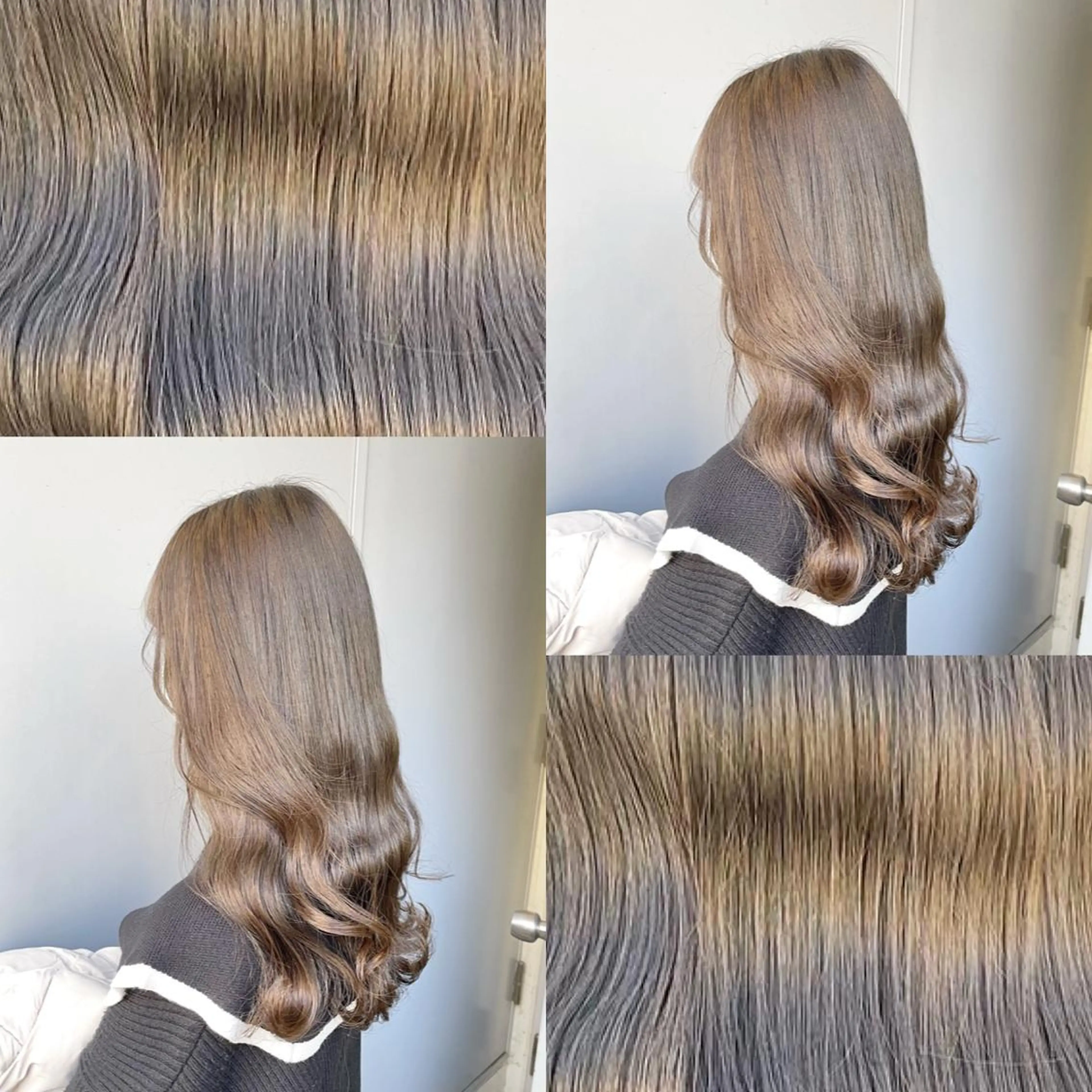 ロング カラー ヘアカラー トリートメント ヘッドスパ ヘアセット I'S.横浜所属・赤み消しカラー 🍀JUNKIのヘアスタイル