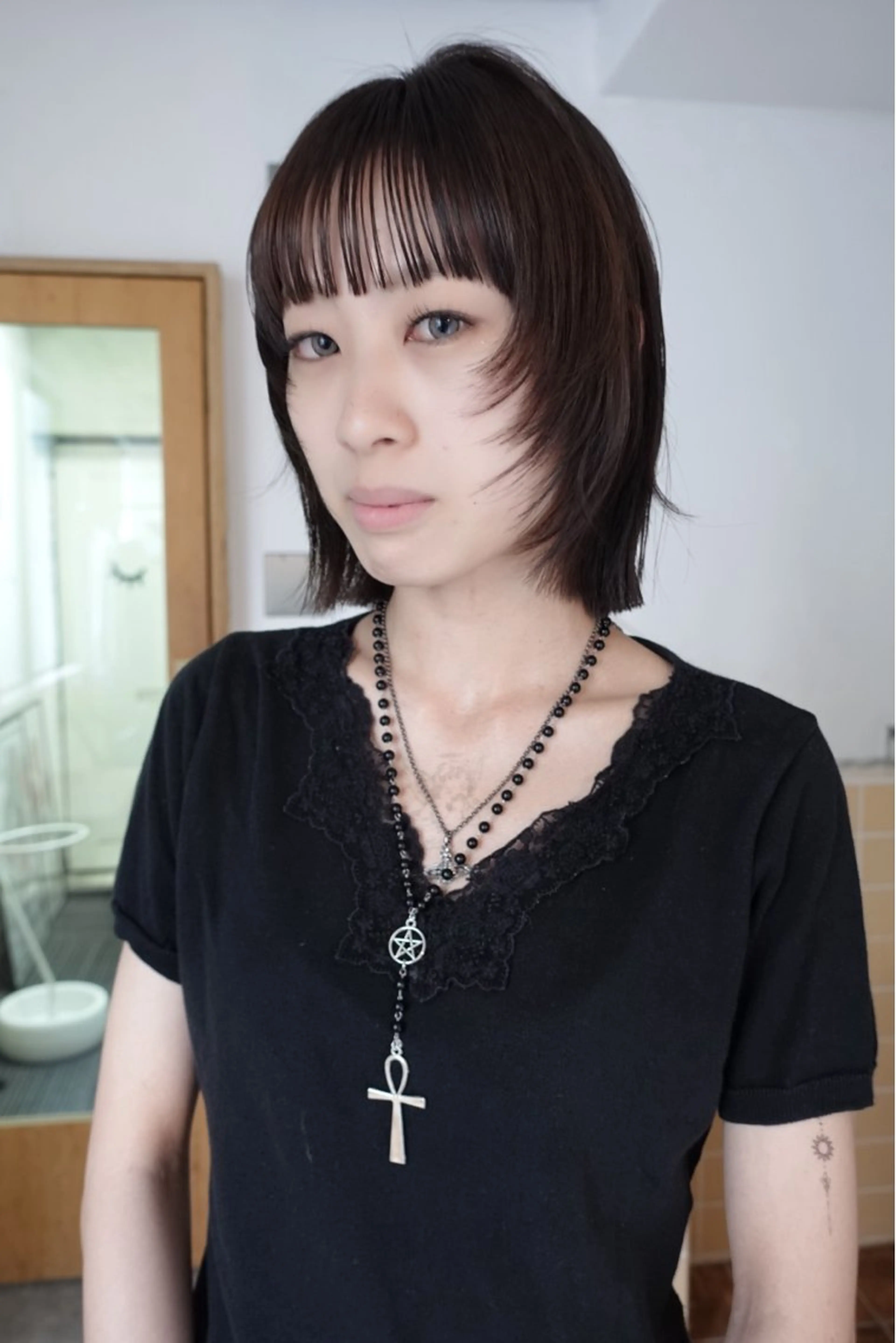 ショート カラー カット ヘアカラー トリートメント sakura🌸 レイヤー/韓国ヘアのヘアスタイル