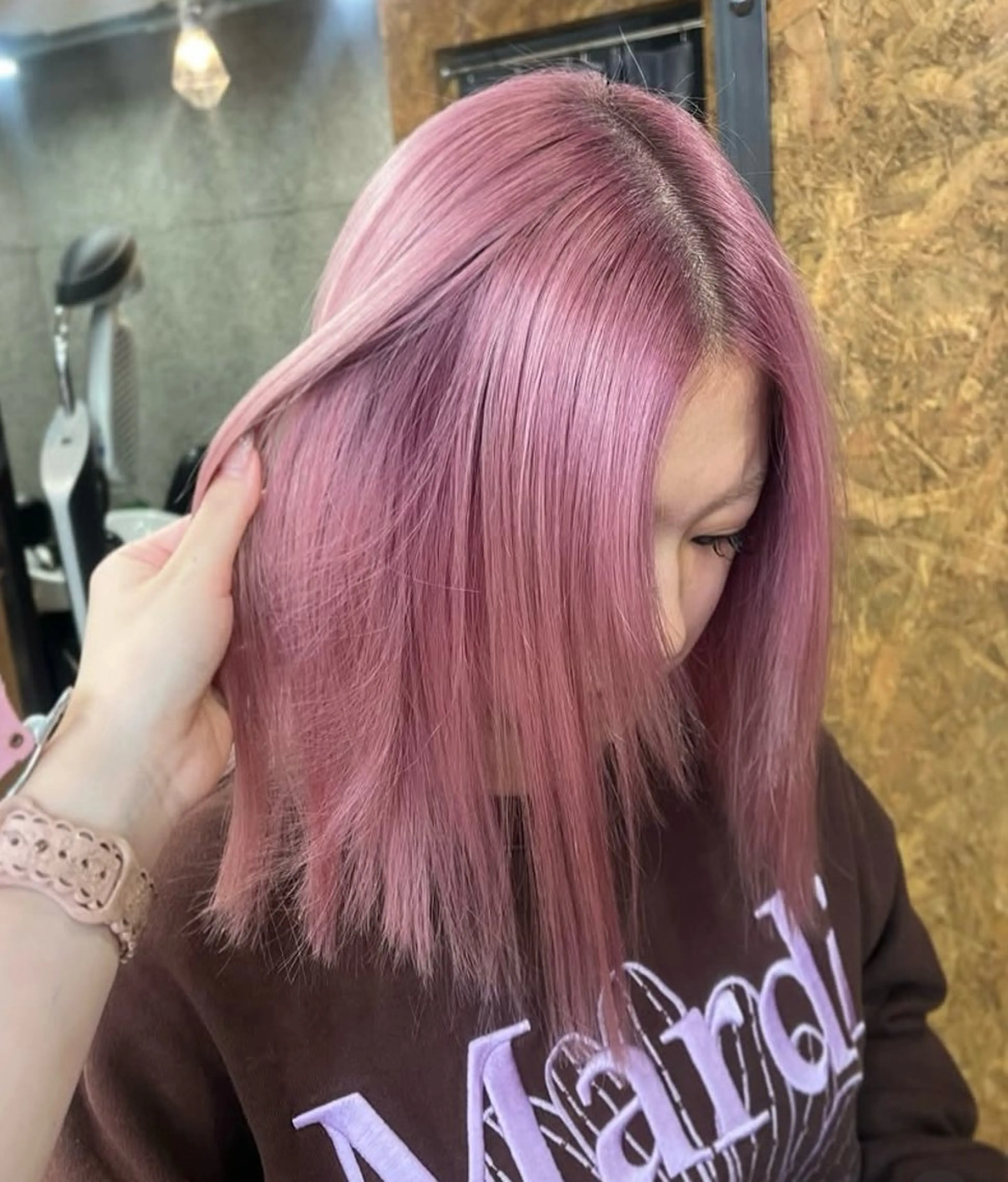 ミディアム カラー ベージュカラー ブリーチ ブルーカラー ダブルカラー グラデーションカラー 🫟Blanco🫟 Color&Careのヘアスタイル