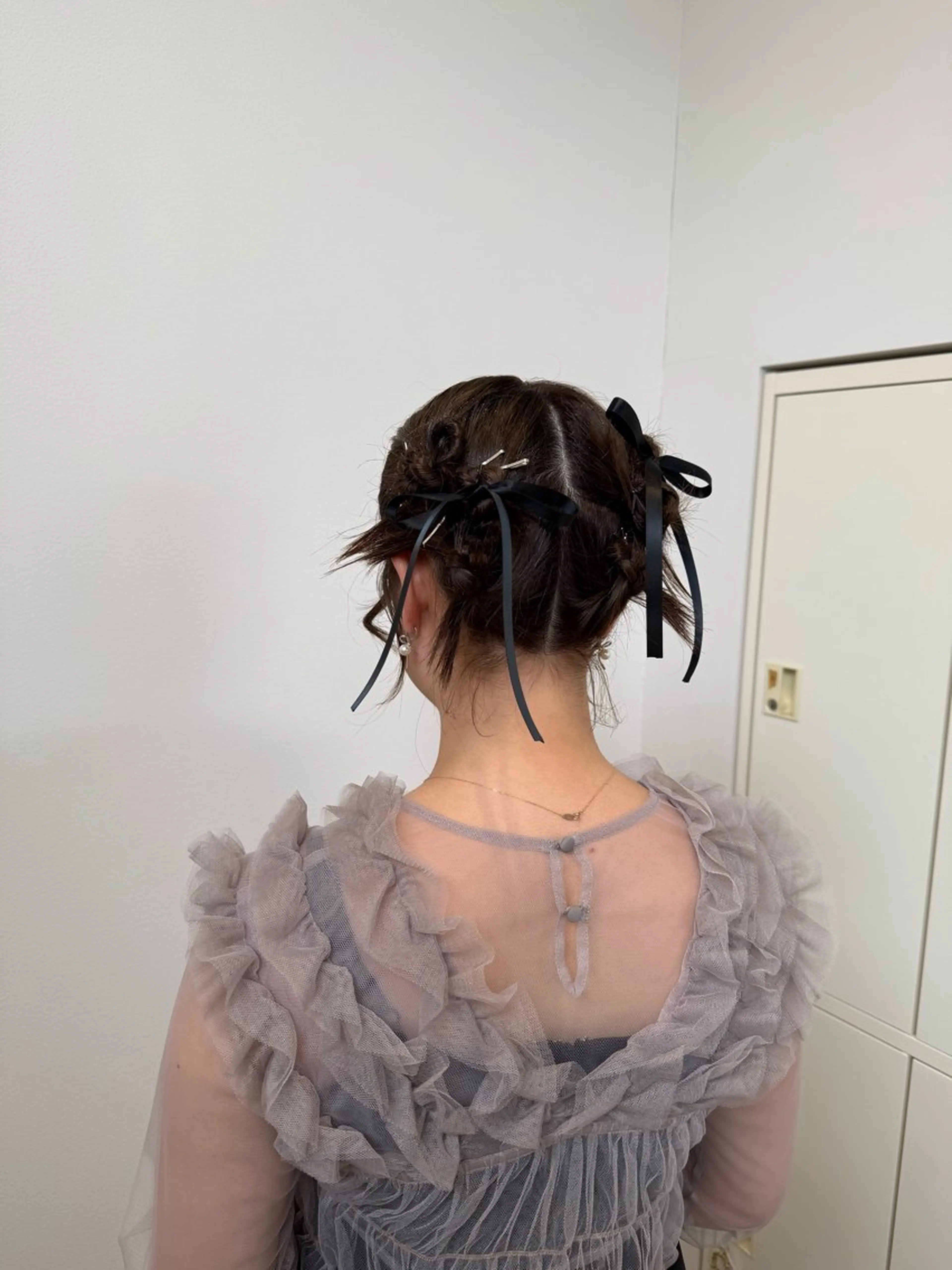 ミディアム ヘアアレンジ 吉川 莉央のヘアスタイル