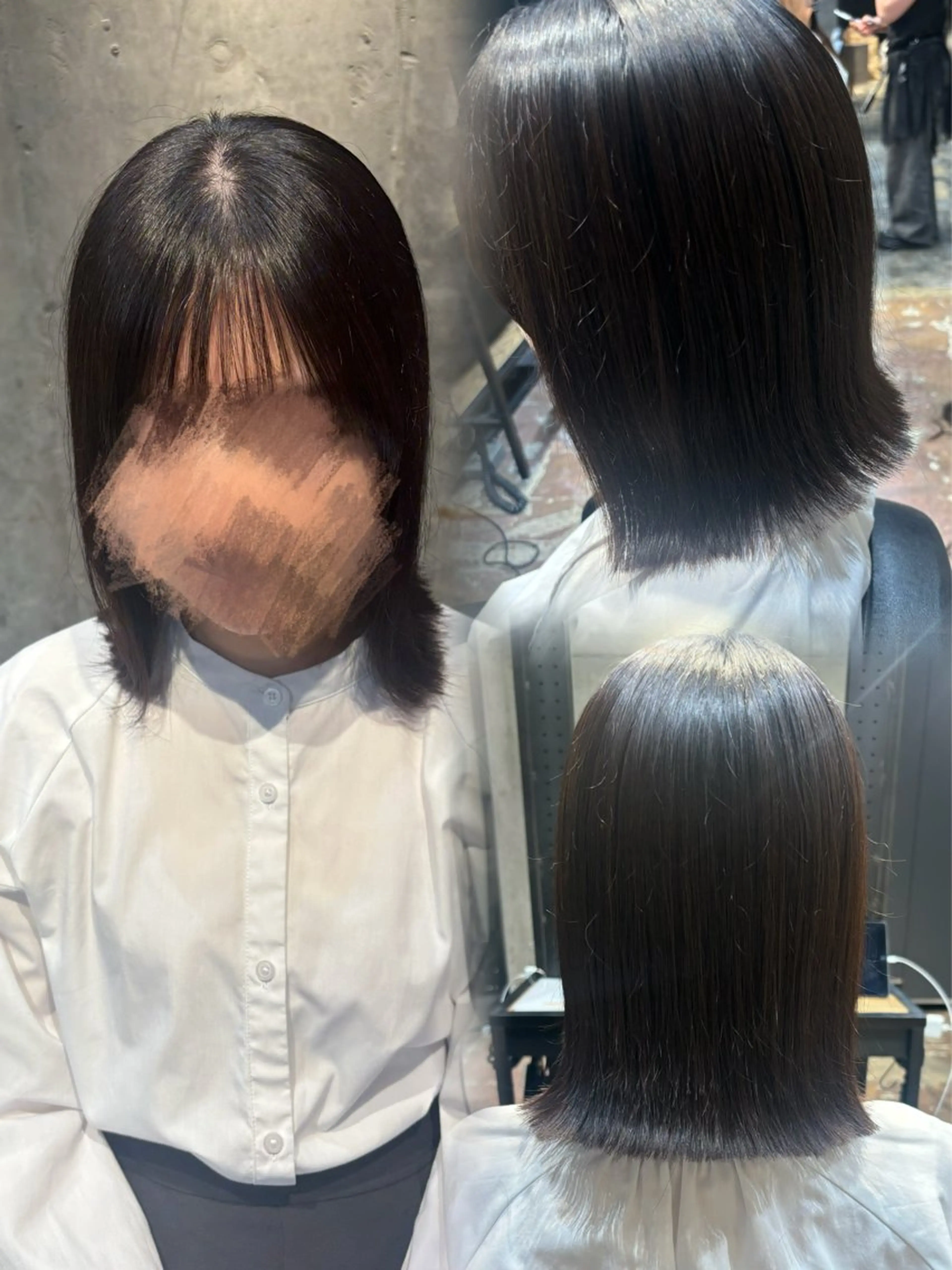 ショート ボブ 長めボブ 透明感カラー/ 矯正/まな⭐️のヘアスタイル