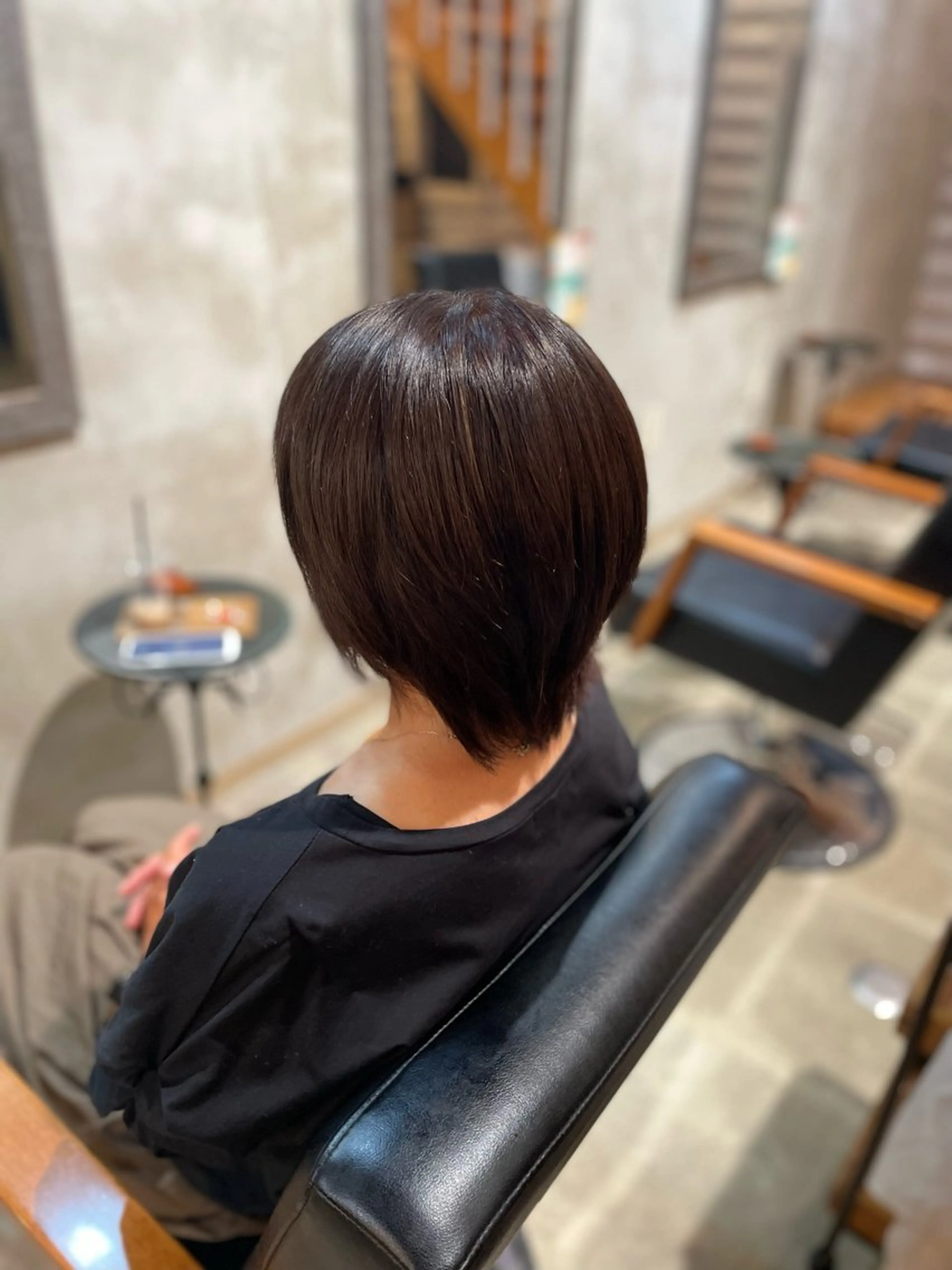 カラー アッシュ ブラウンカラー ヘアカラー トリートメント 🐾及部 艶髪/艶 カラーショート/ボブのヘアスタイル